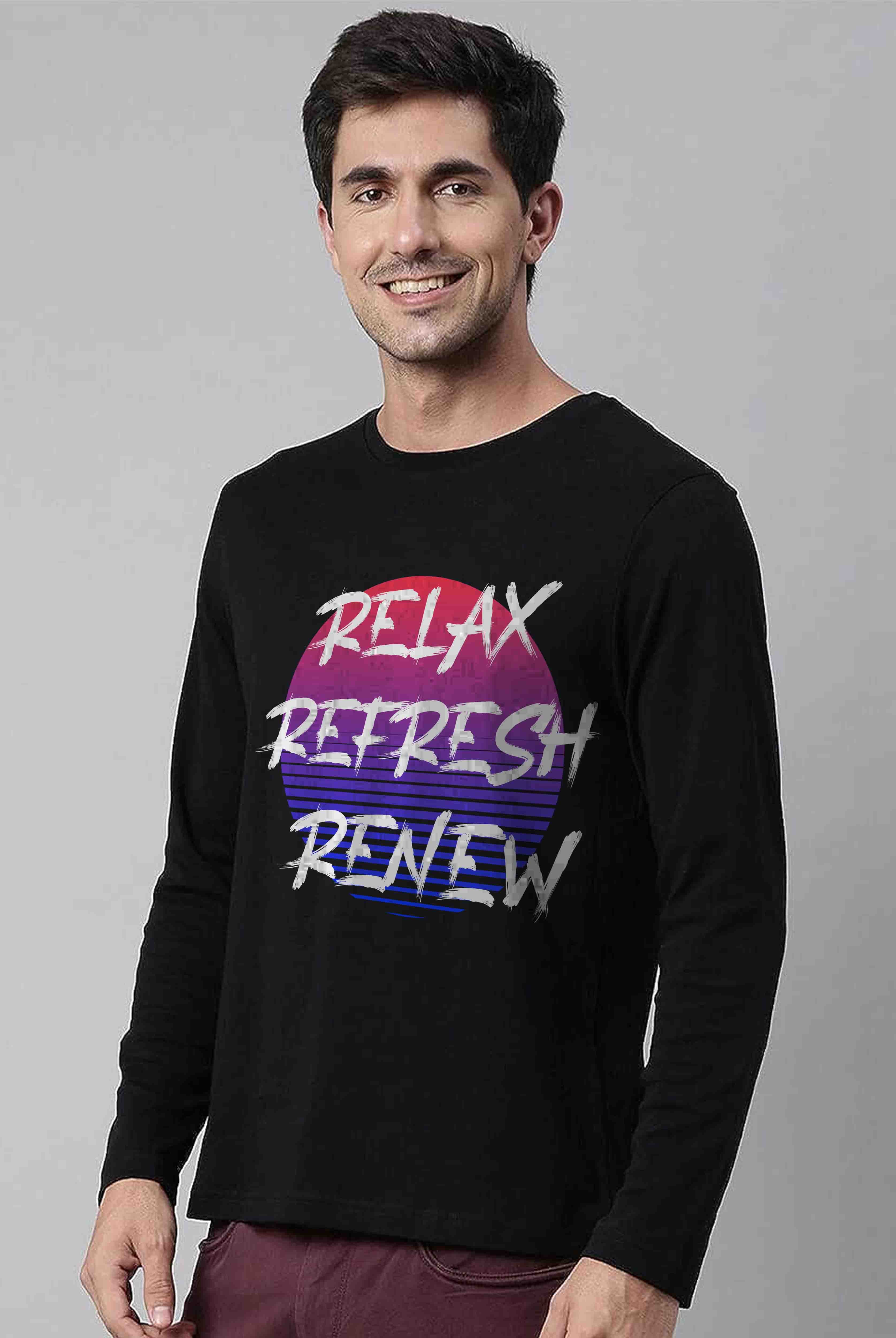 Relax Men's Full Sleeve T-Shirt