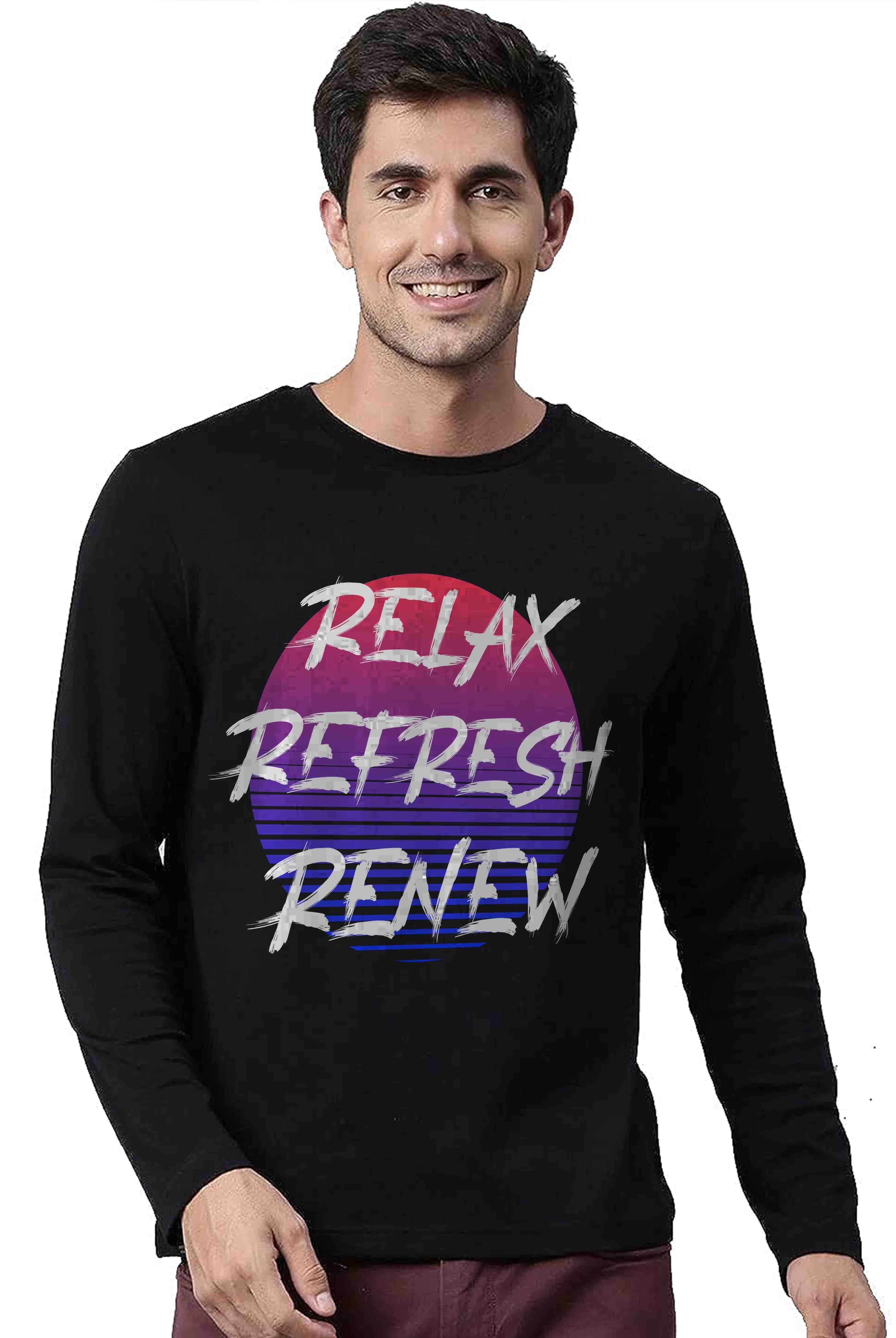 Relax Men's Full Sleeve T-Shirt