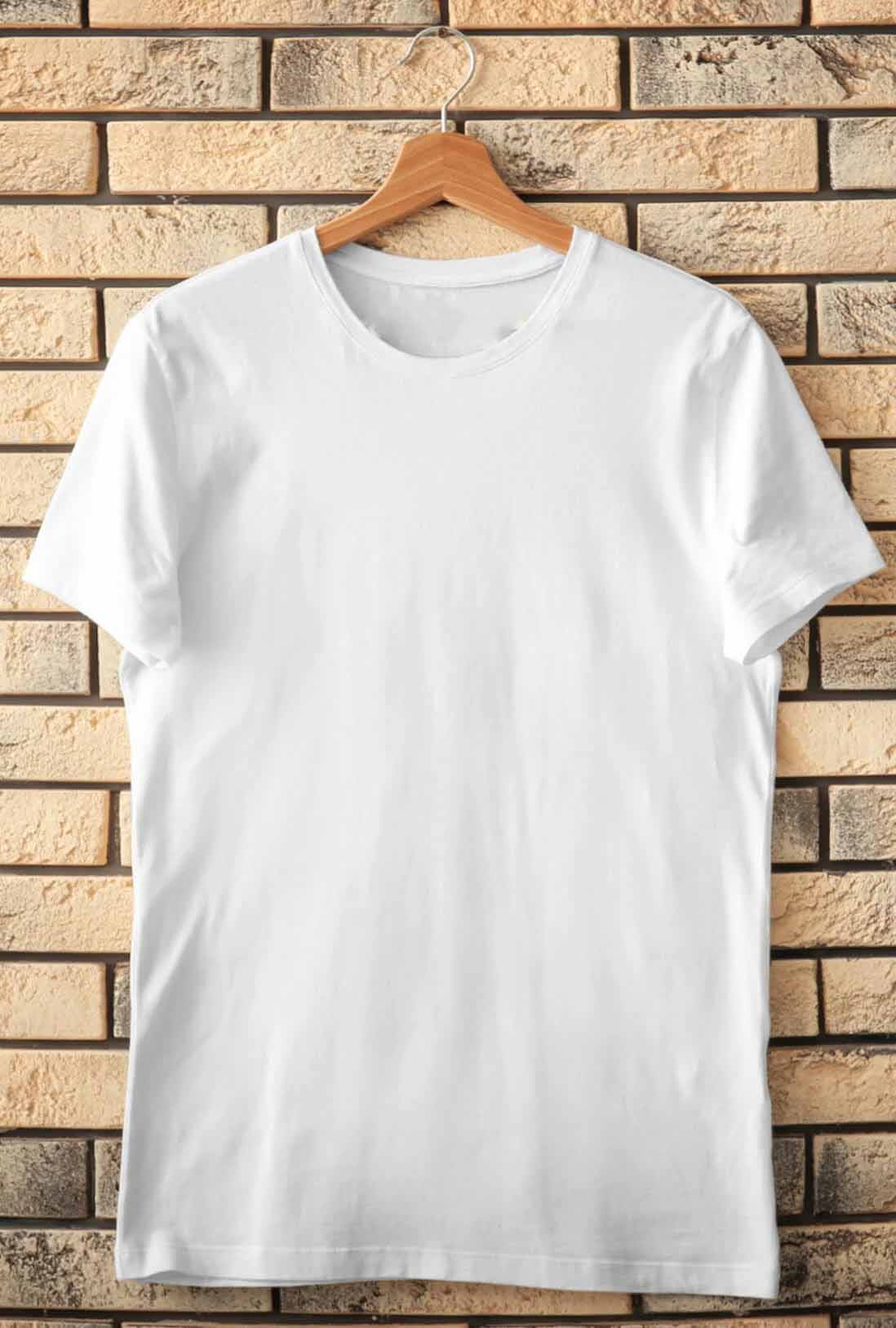 Men's White Cotton T-Shirt