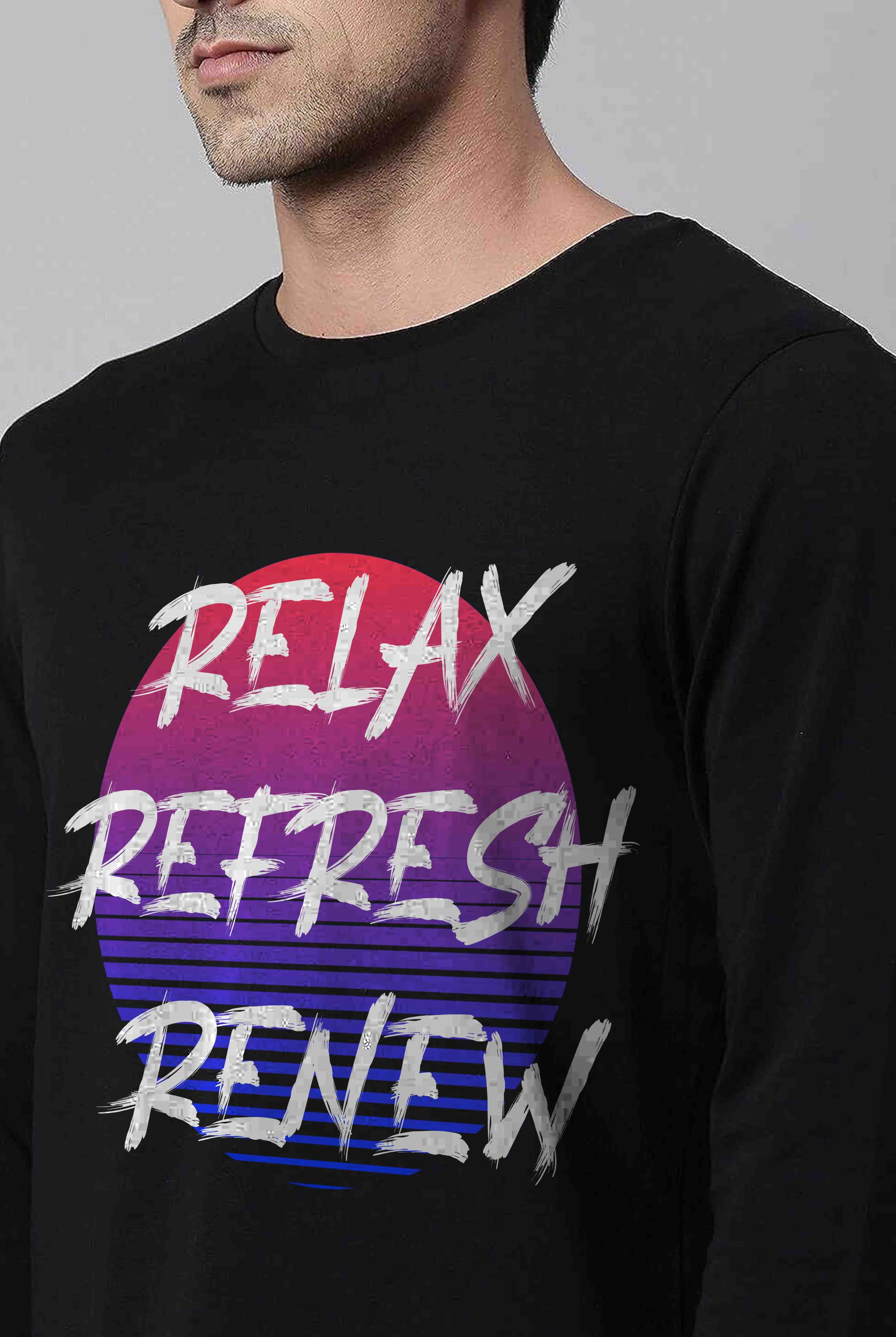 Relax Men's Full Sleeve T-Shirt