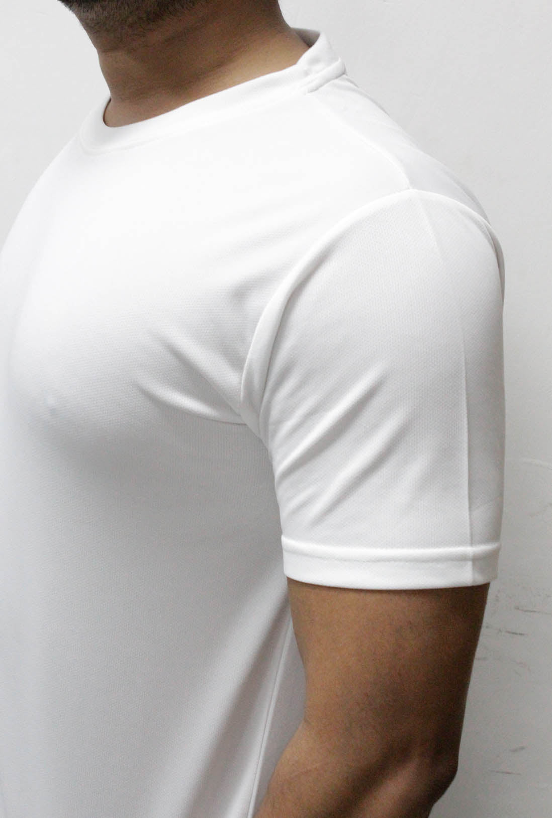 Men's White Active Wear T-Shirt