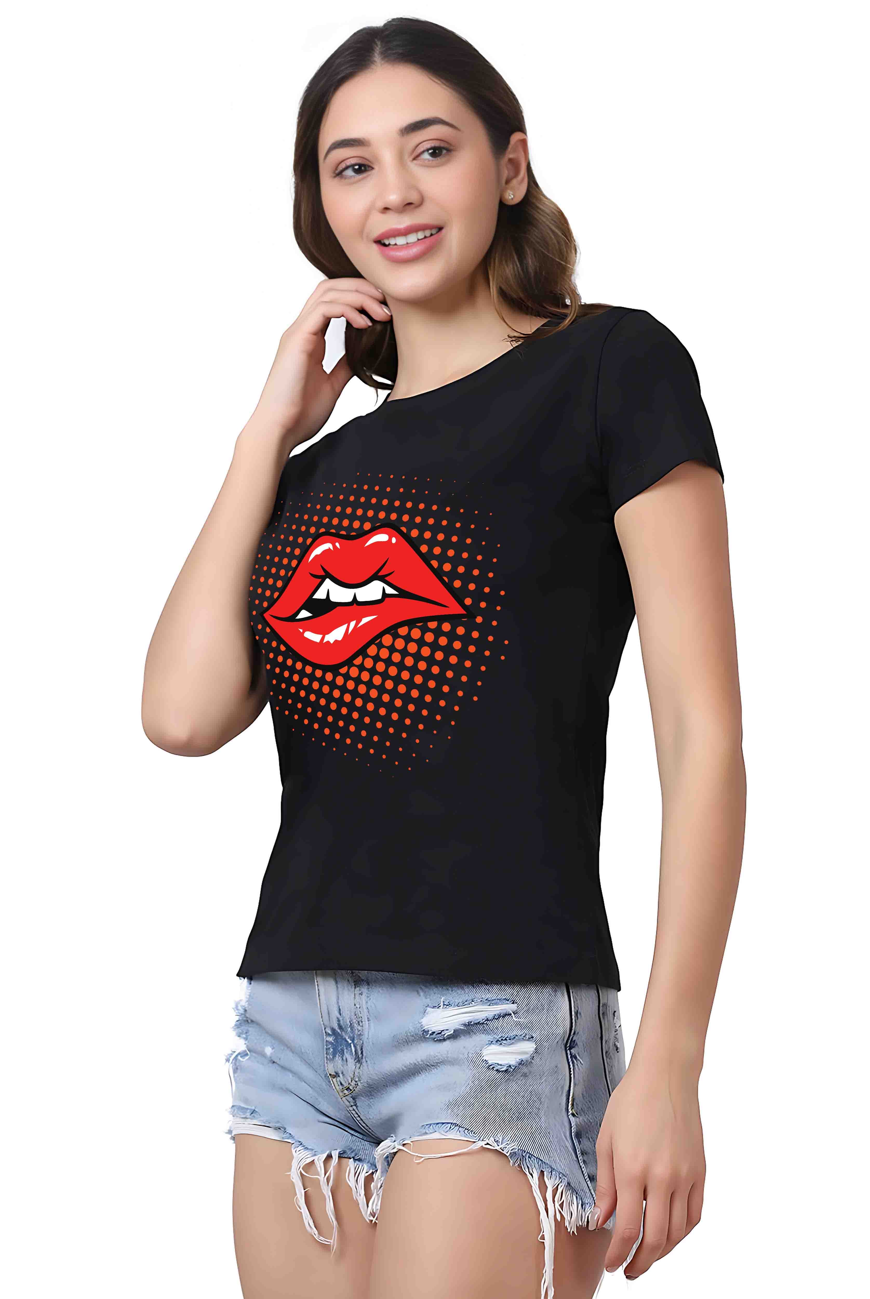Lips Women's Cotton T-Shirt