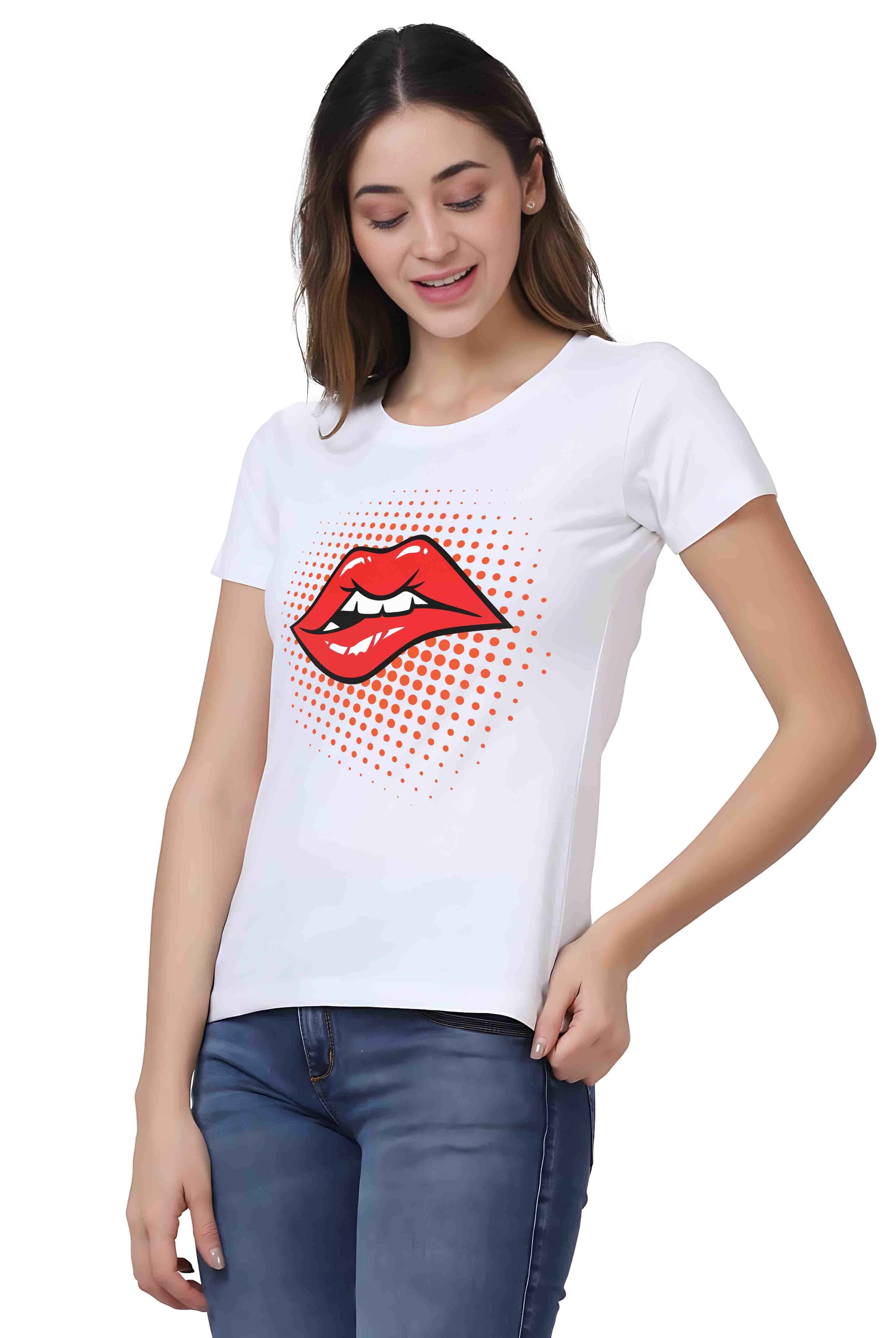 Lips Women's Cotton T-Shirt