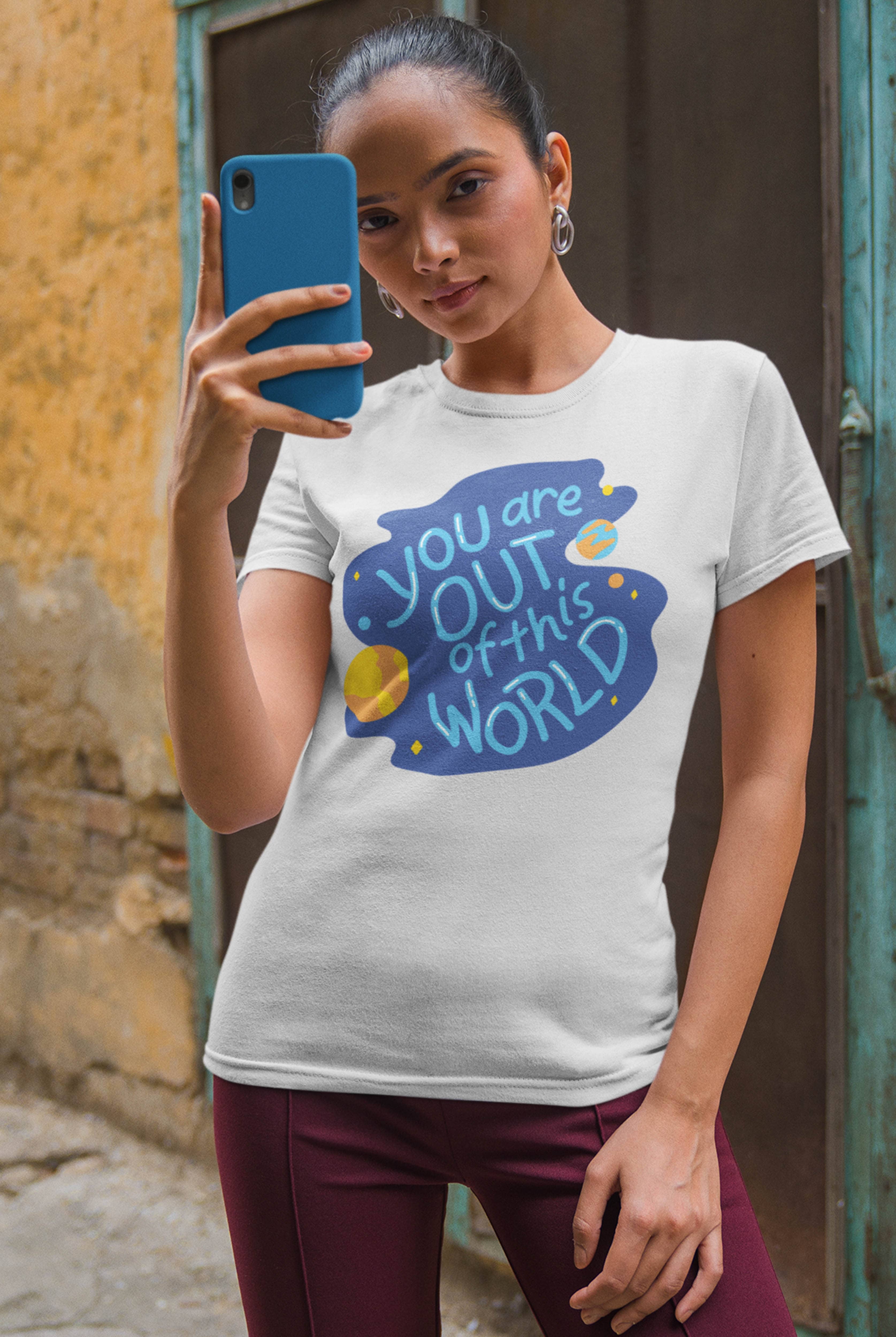 You Are Women's Light Grey Cotton T-shirt