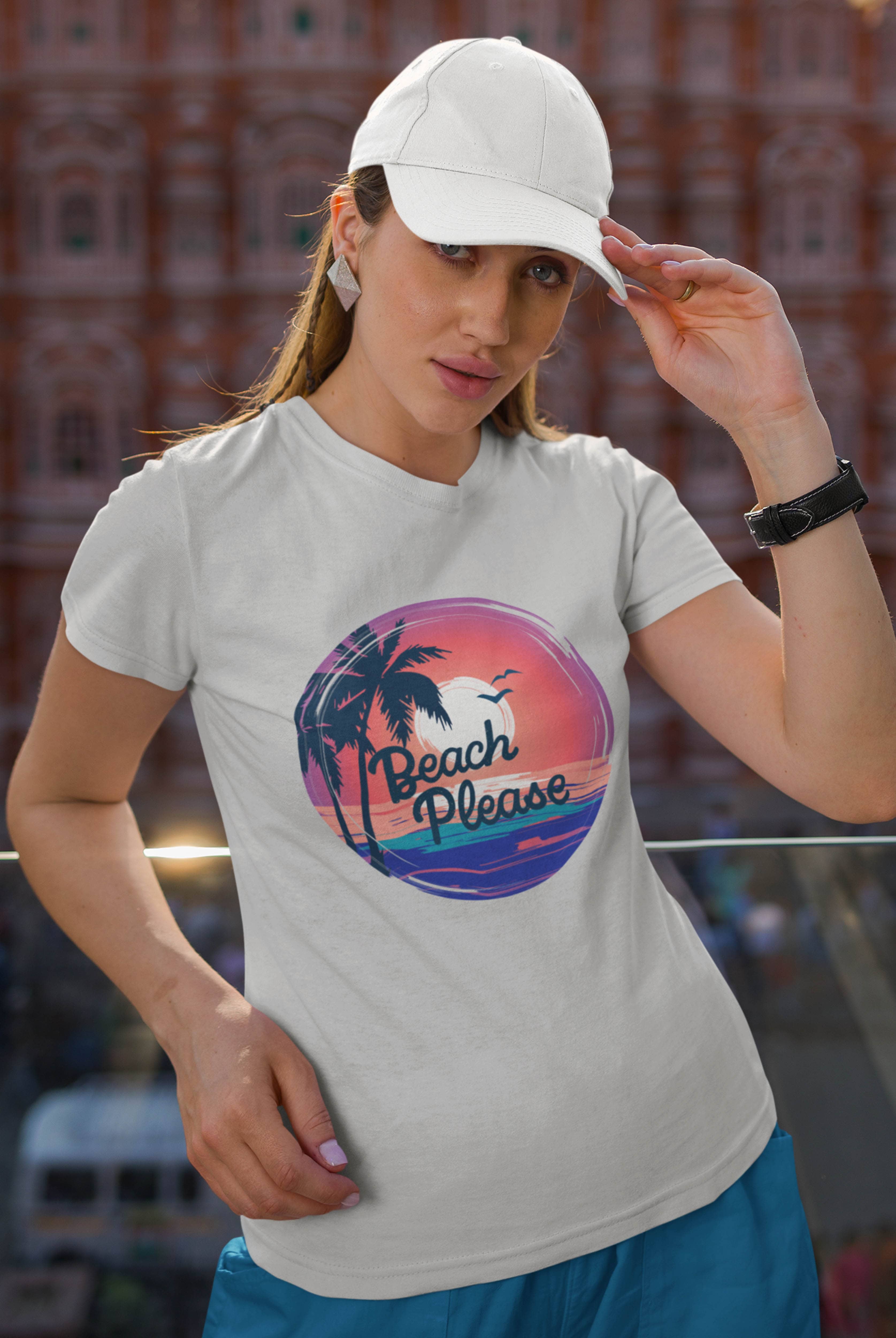 Beach Women's Cotton T-Shirts