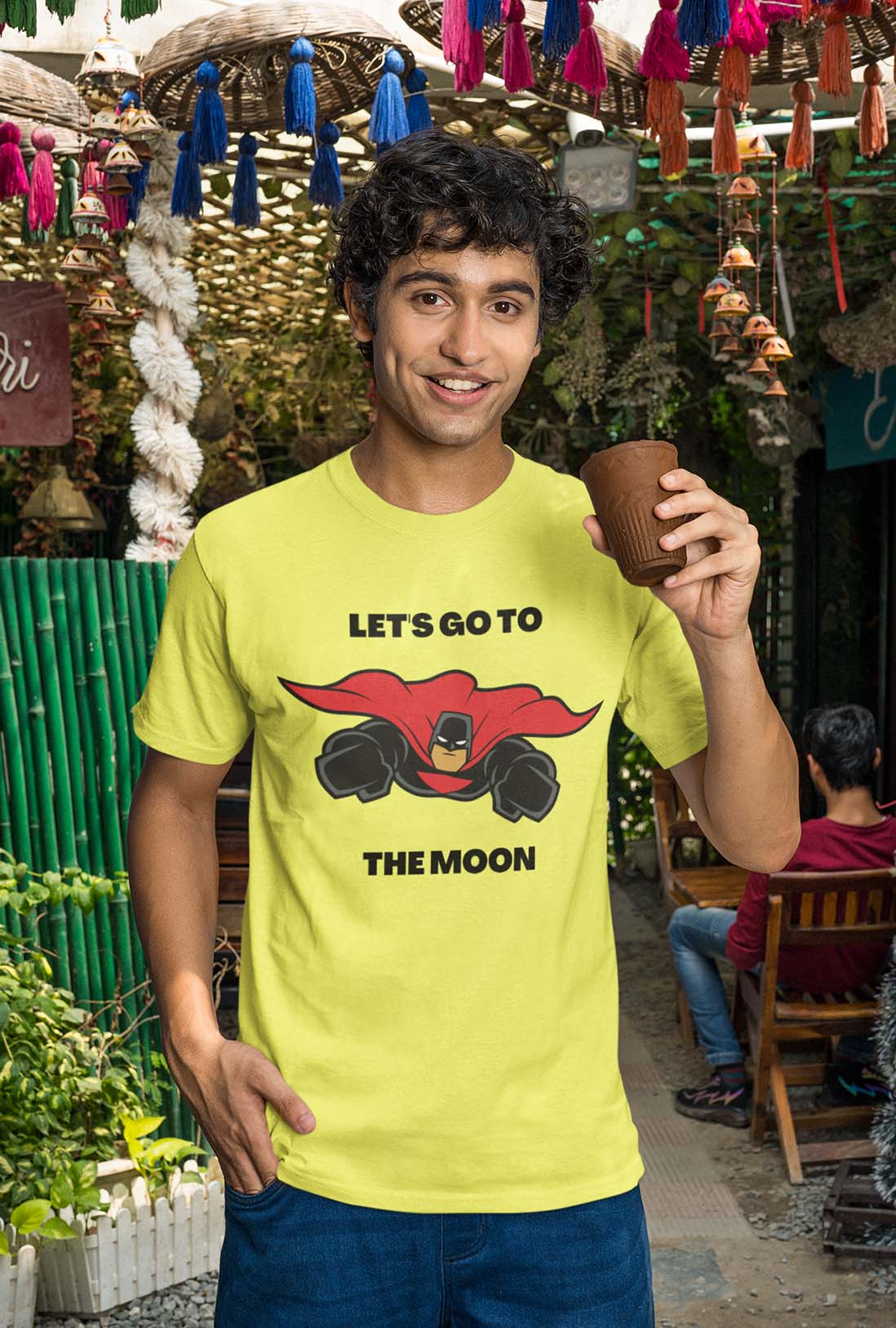 Let's Go Men's Cotton T-Shirt