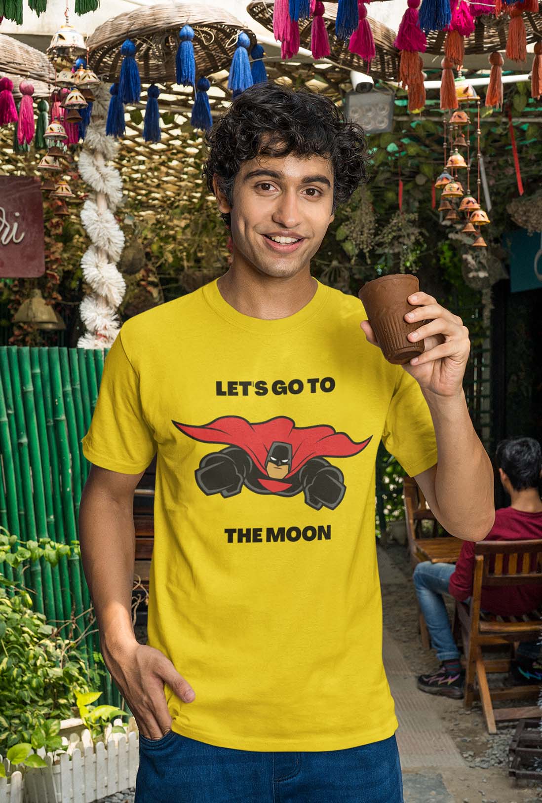 Let's Go Men's Cotton T-Shirt