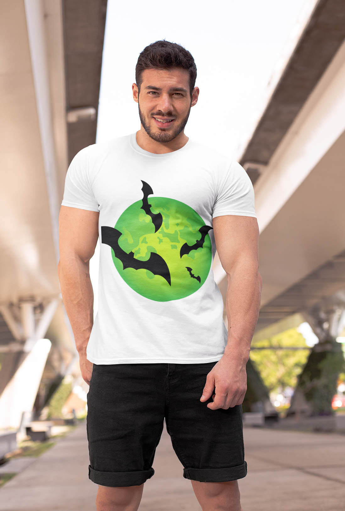 Bats Flying Men's Cotton T-Shirt
