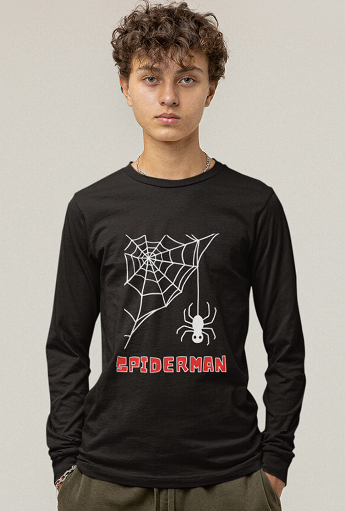 Spiderman Men's Full Sleeve T-Shirt