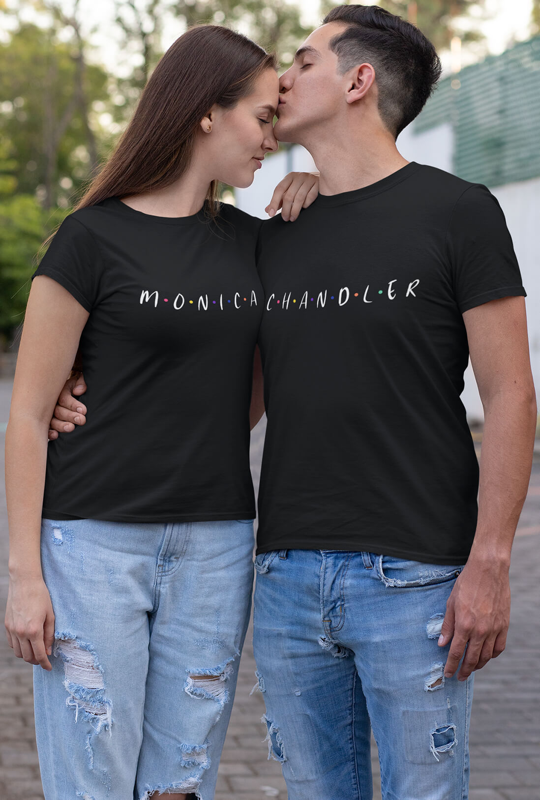 Monica & Chandler Couple's T-Shirt