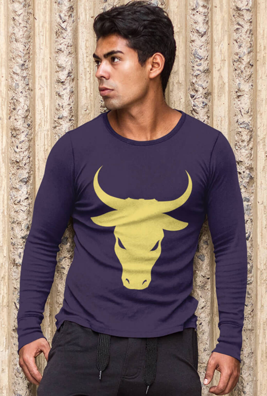Bull Men's Full Sleeve T-Shirt