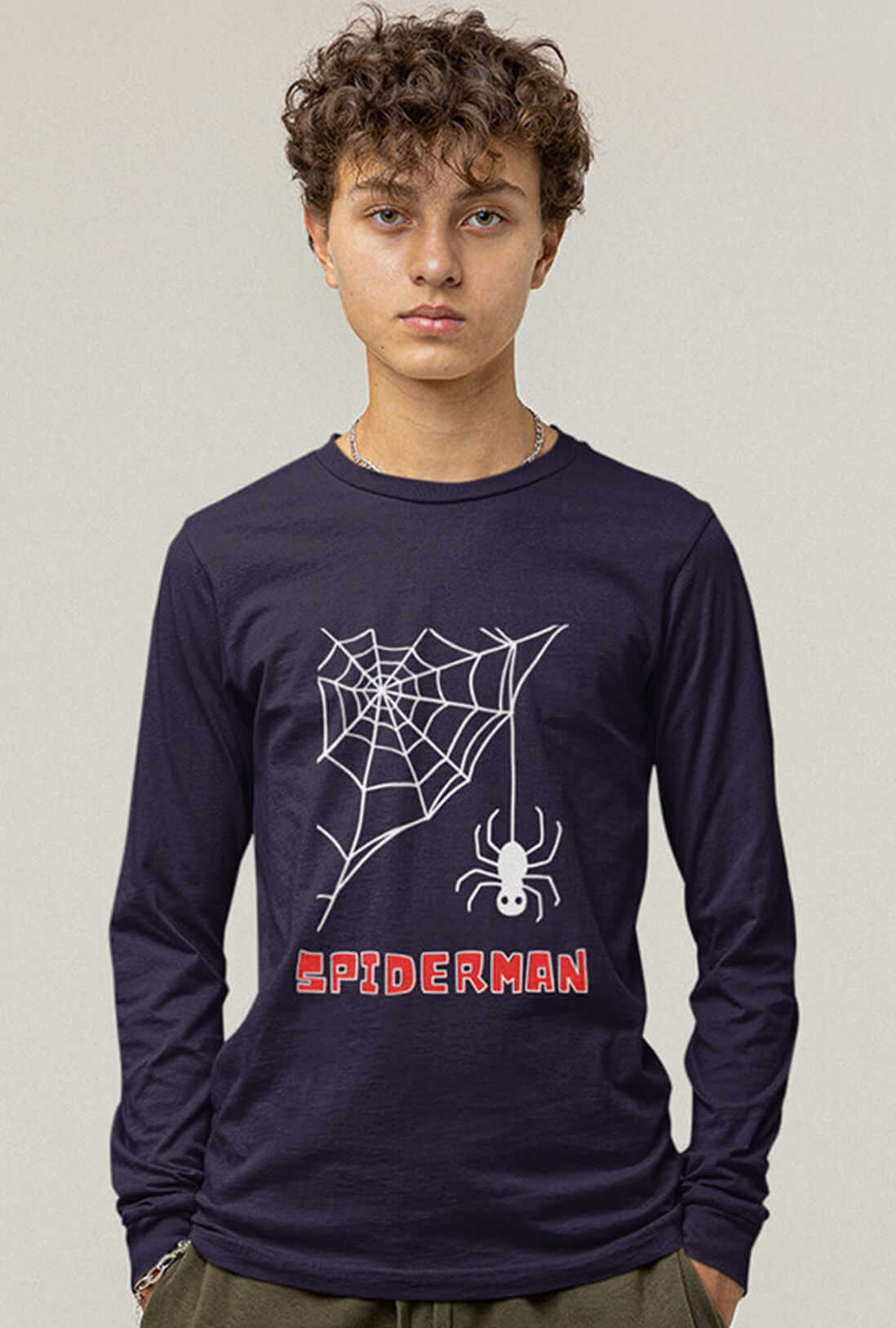 Spiderman Men's Full Sleeve T-Shirt