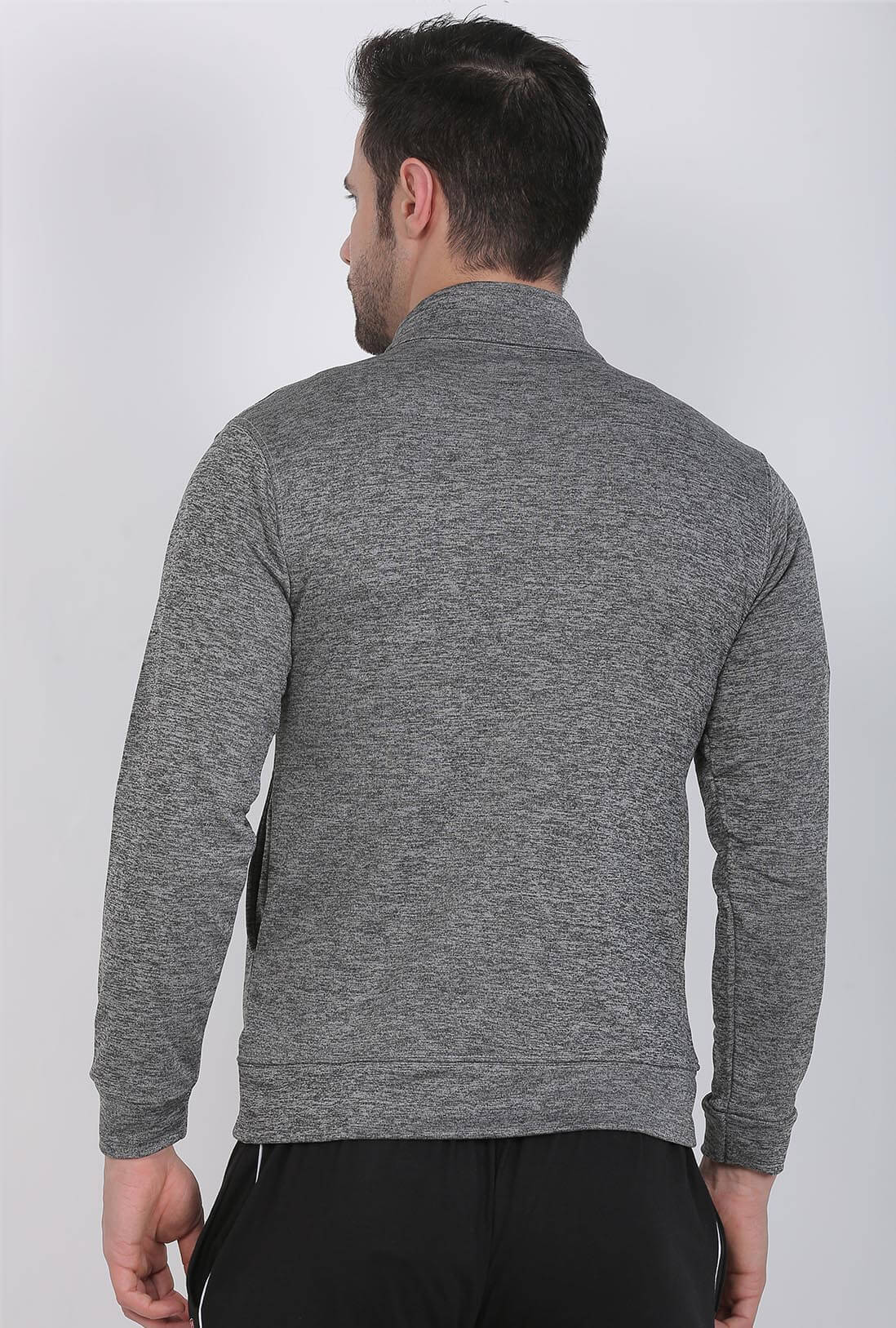 Sports Wear Men's Grey Zipper