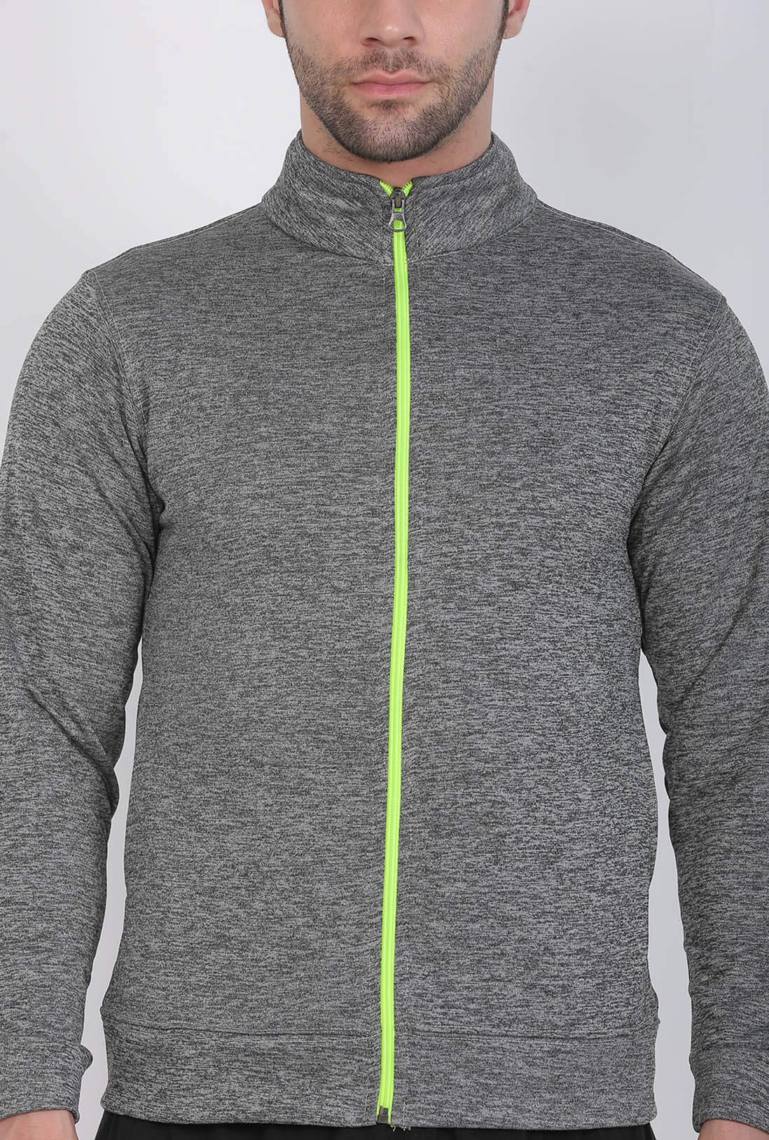 Sports Wear Men's Grey Zipper