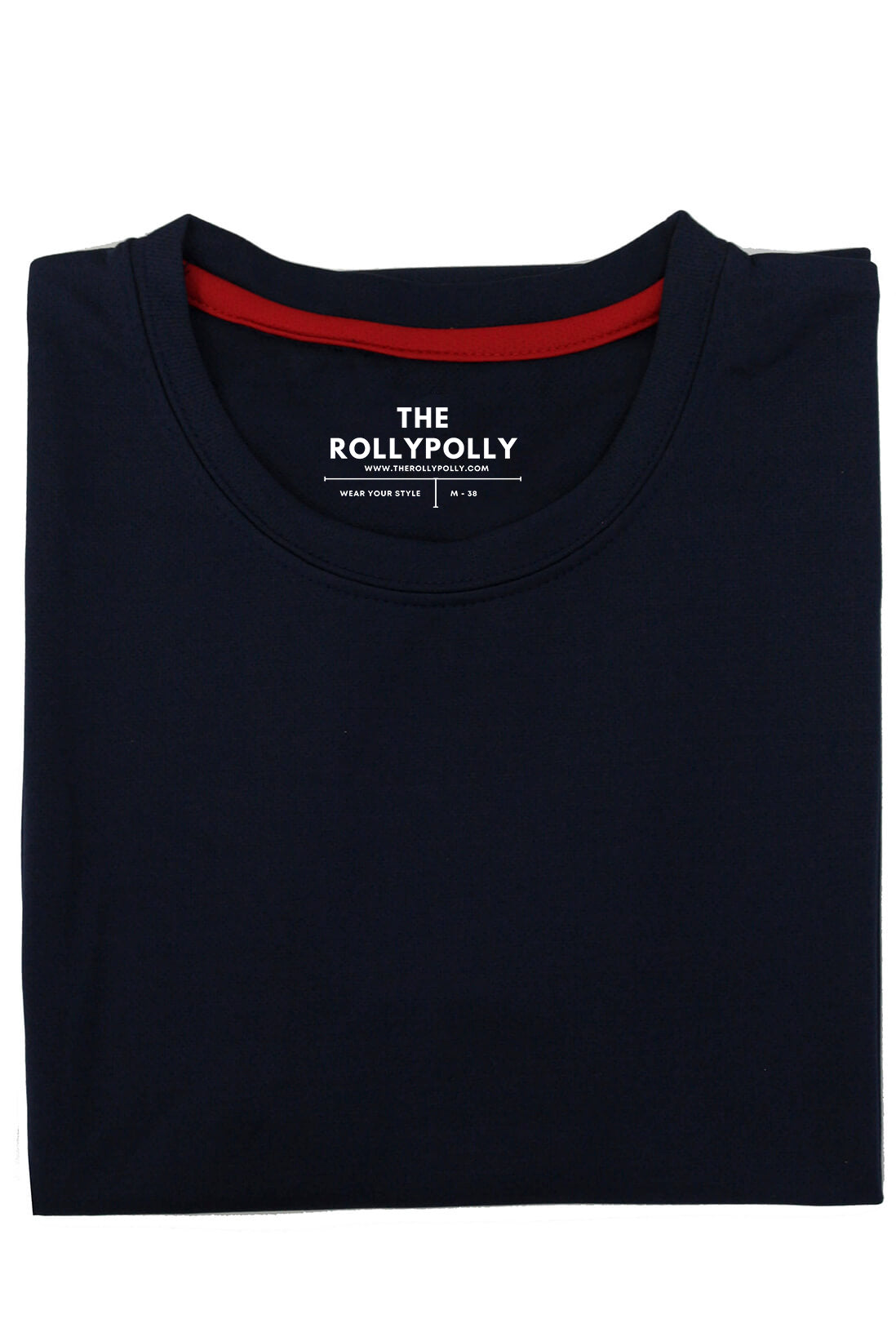 Dri Fit Round Neck Navy Blue Men's T-Shirt