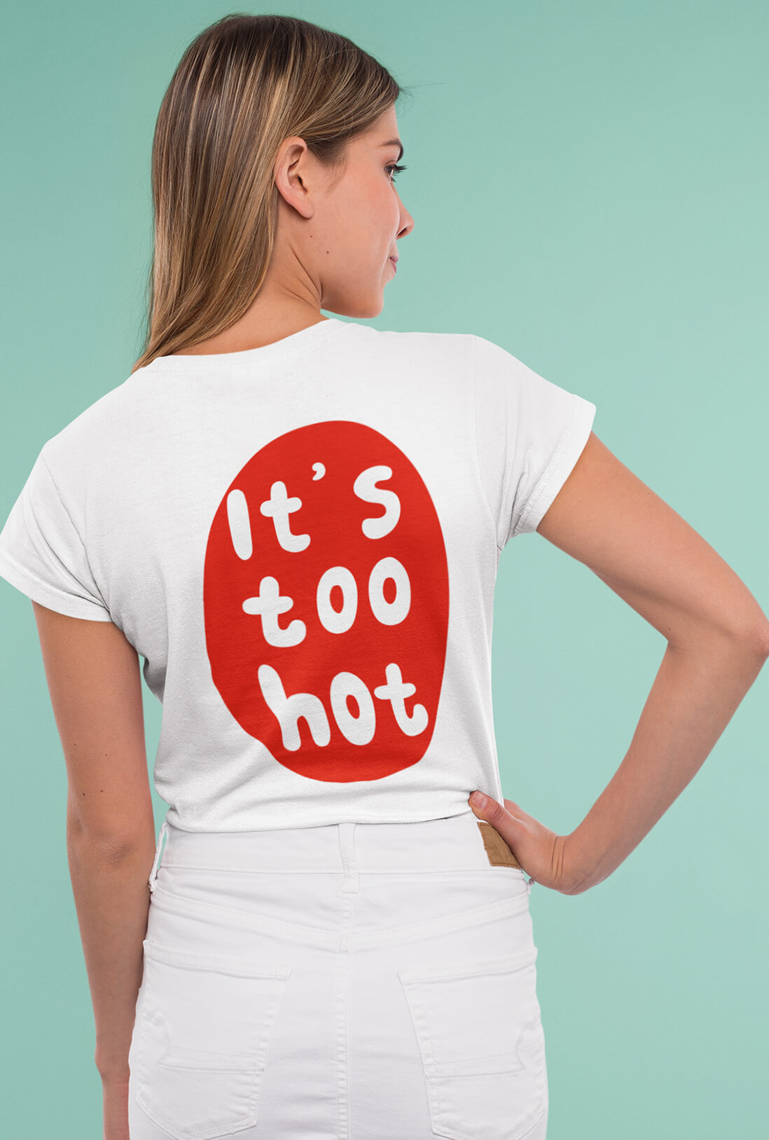 It's Too Women's Back Printed T-Shirt