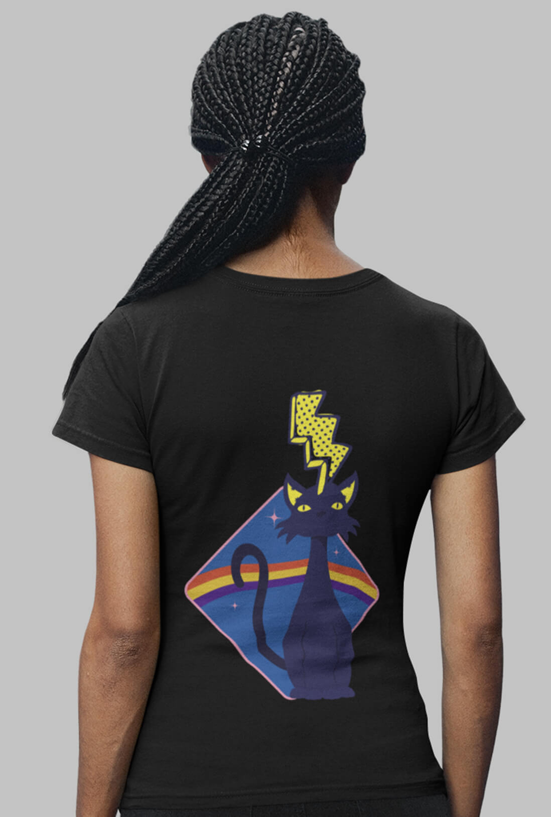Lighting Women's Back Printed T-Shirt