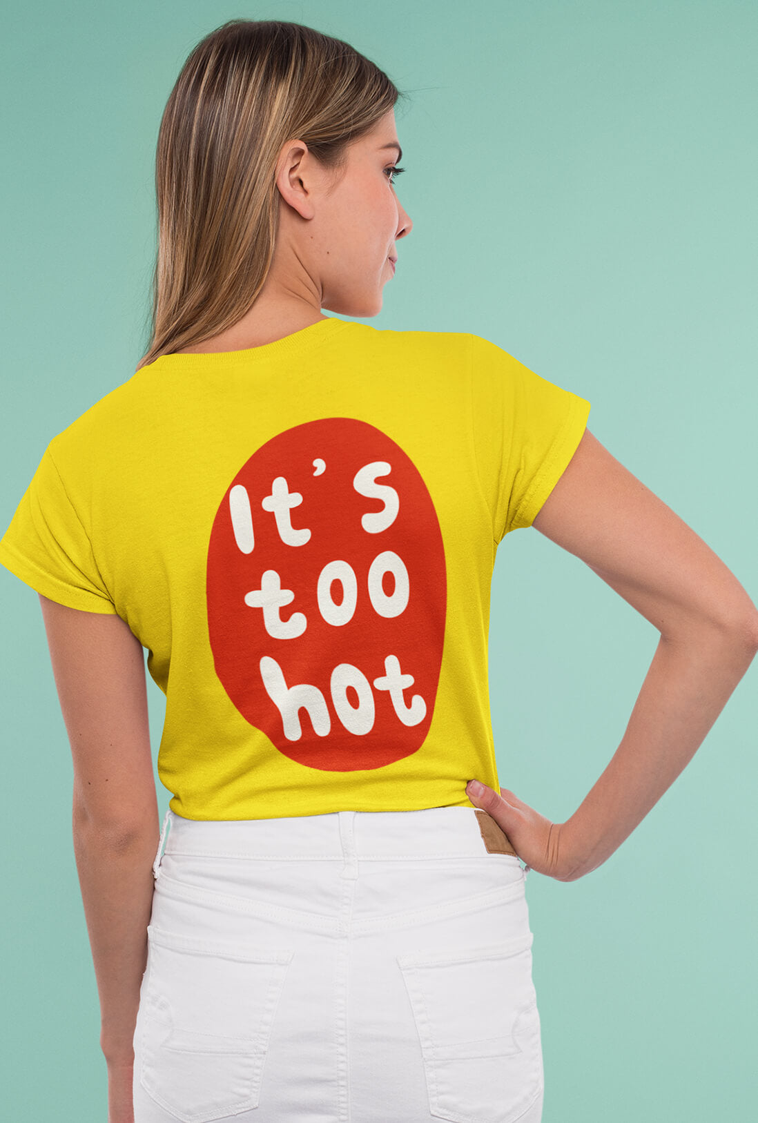 It's Too Women's Back Printed T-Shirt
