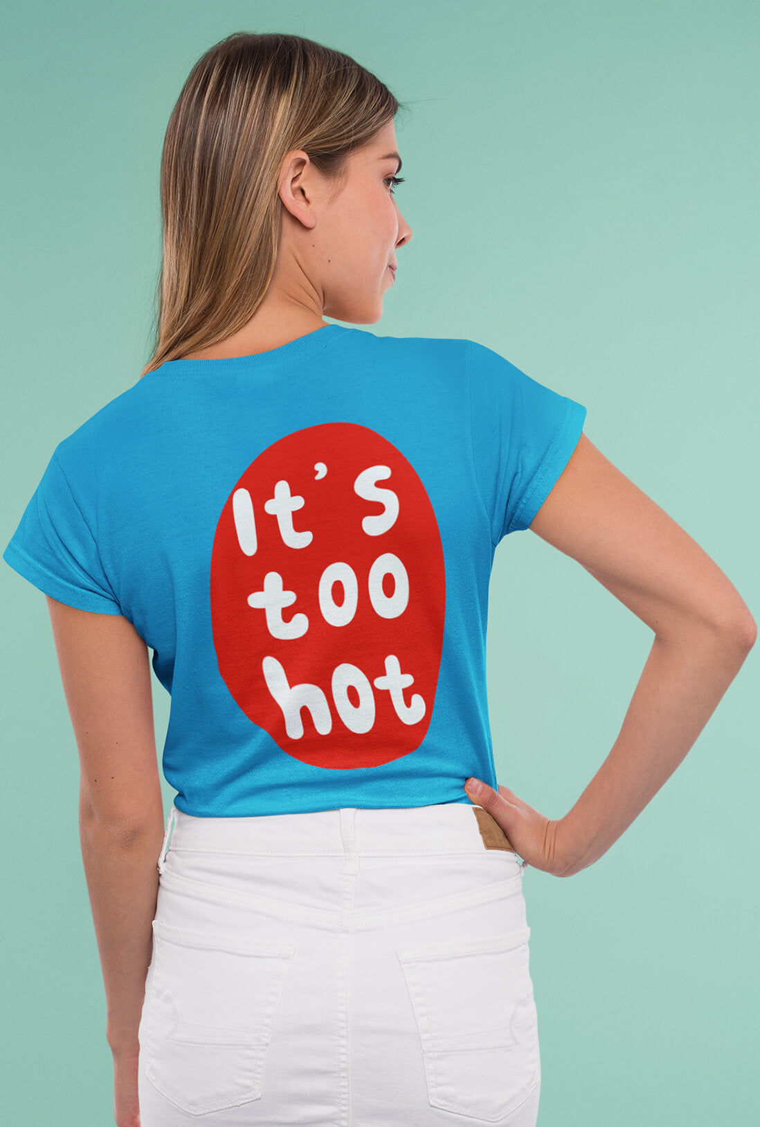 It's Too Women's Back Printed T-Shirt