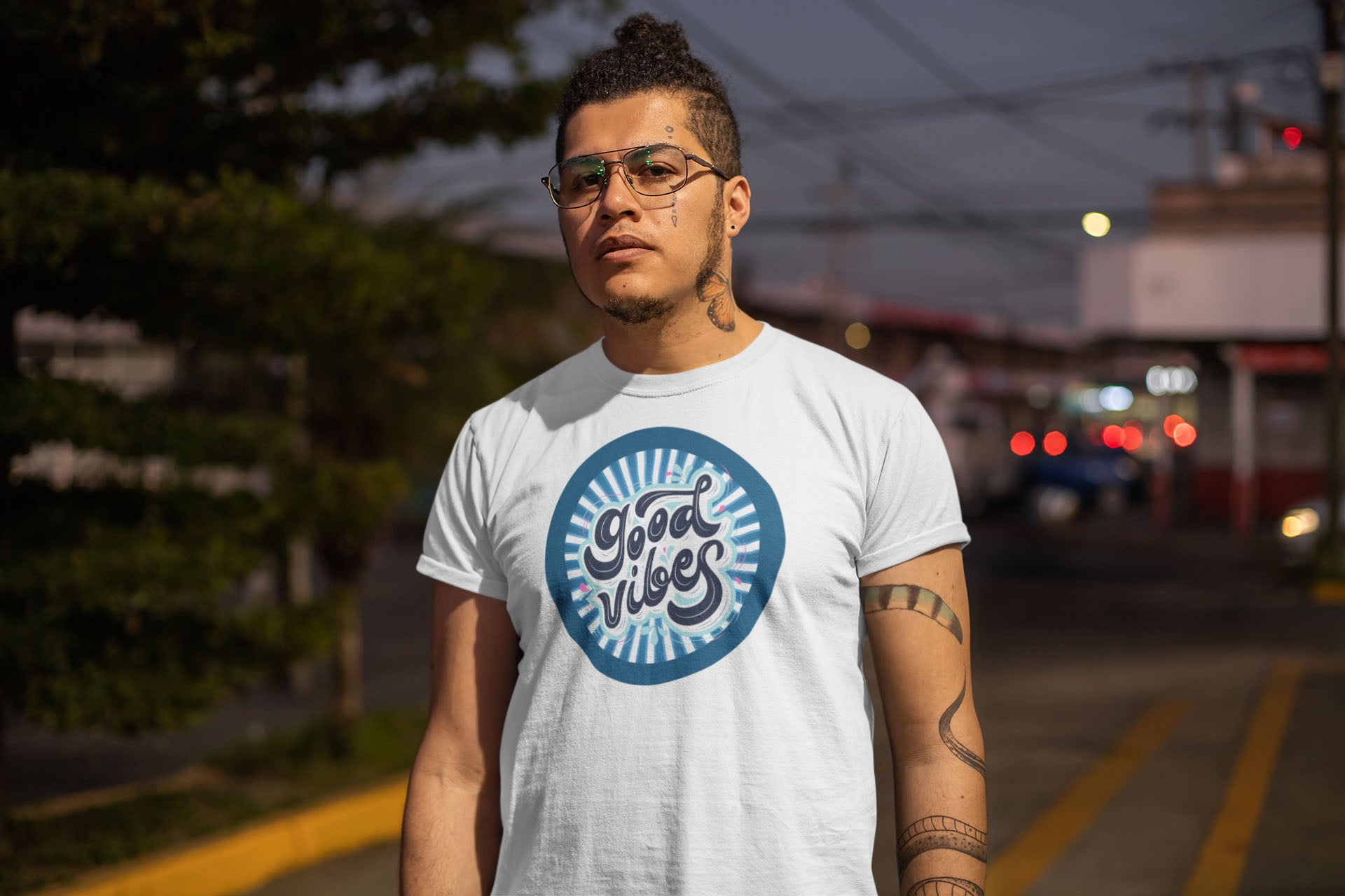 Good Vibes Men's Cotton T-Shirt
