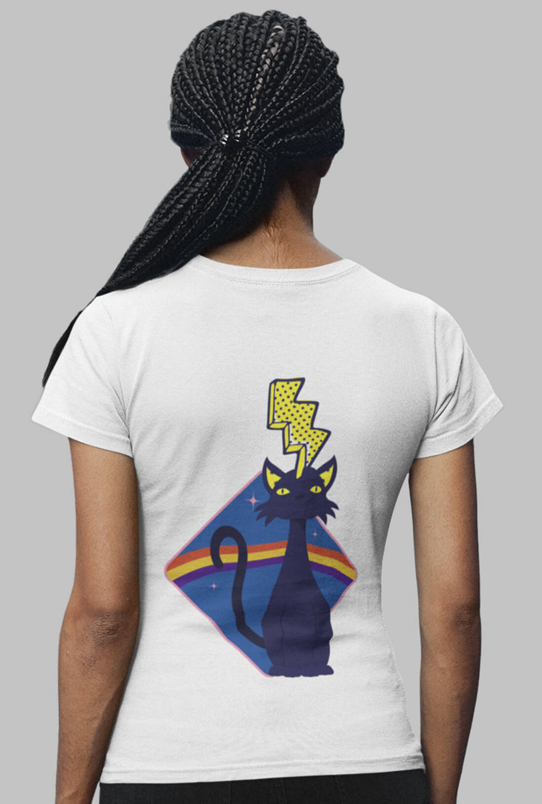 Lighting Women's Back Printed T-Shirt