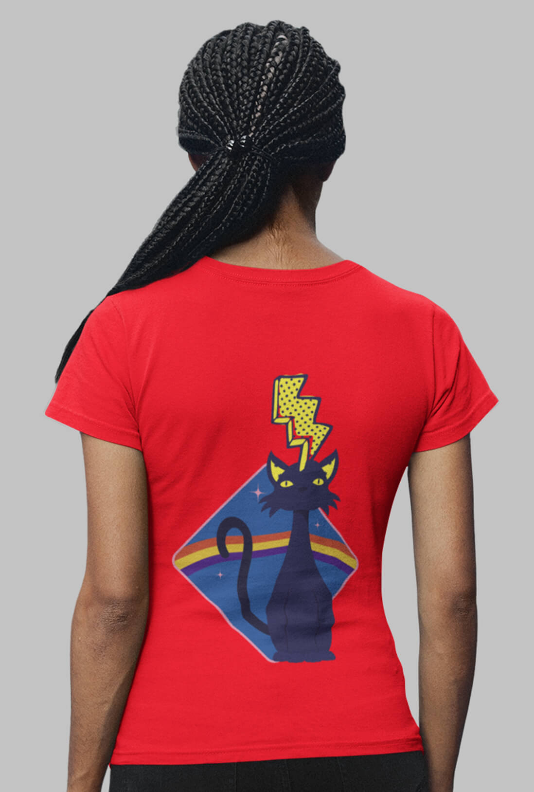 Lighting Women's Back Printed T-Shirt