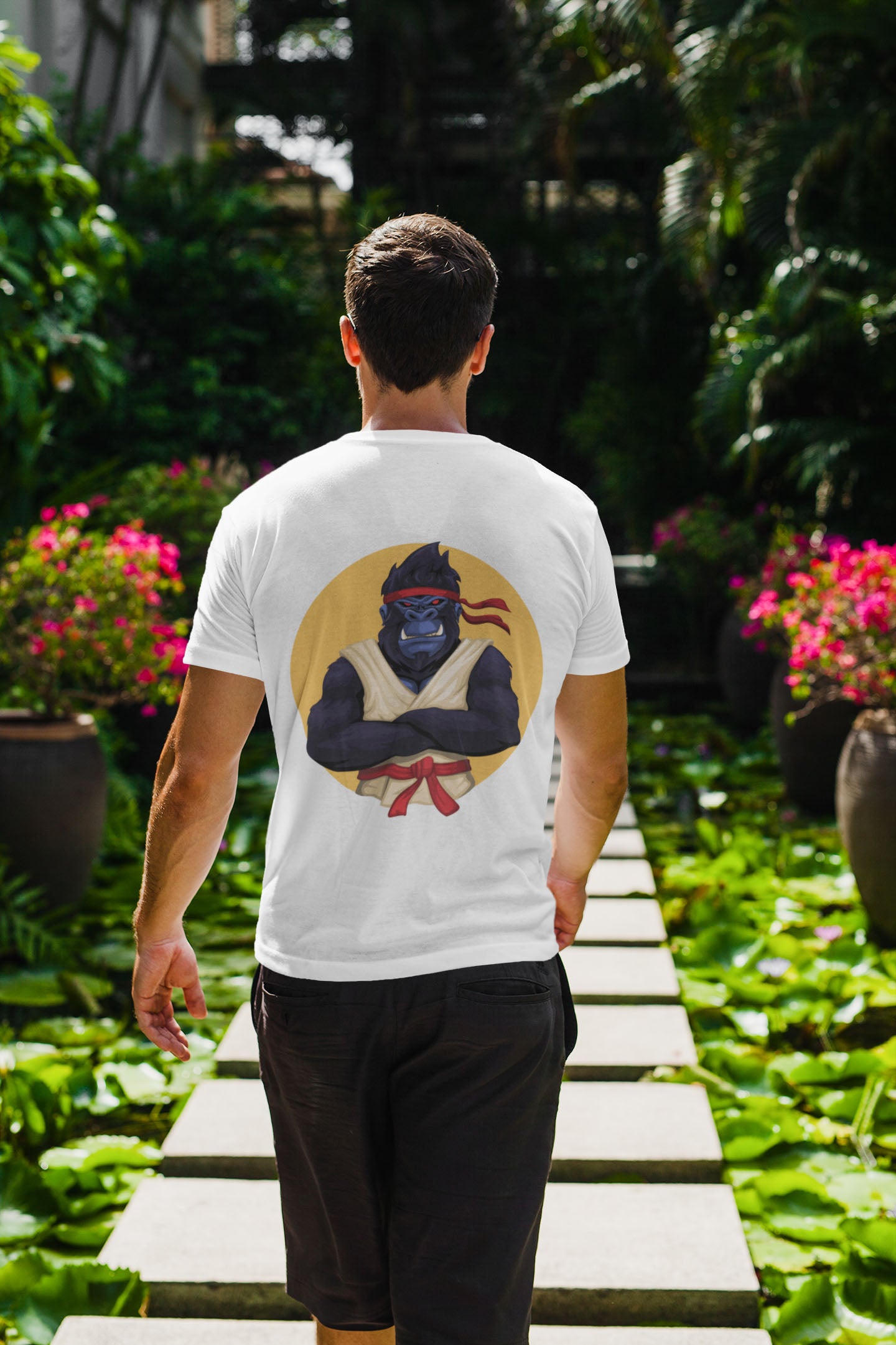 Don't Angry Men's Back Printed T-shirt