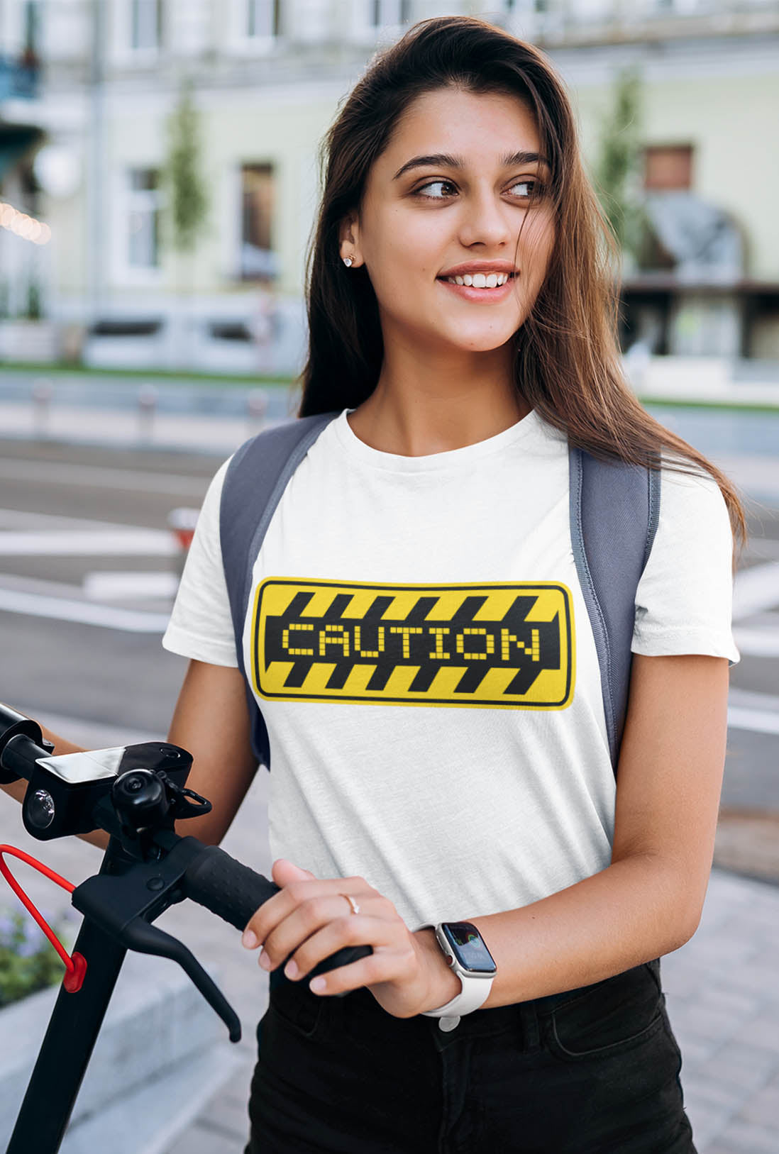 Caution Women's Cotton T-Shirt