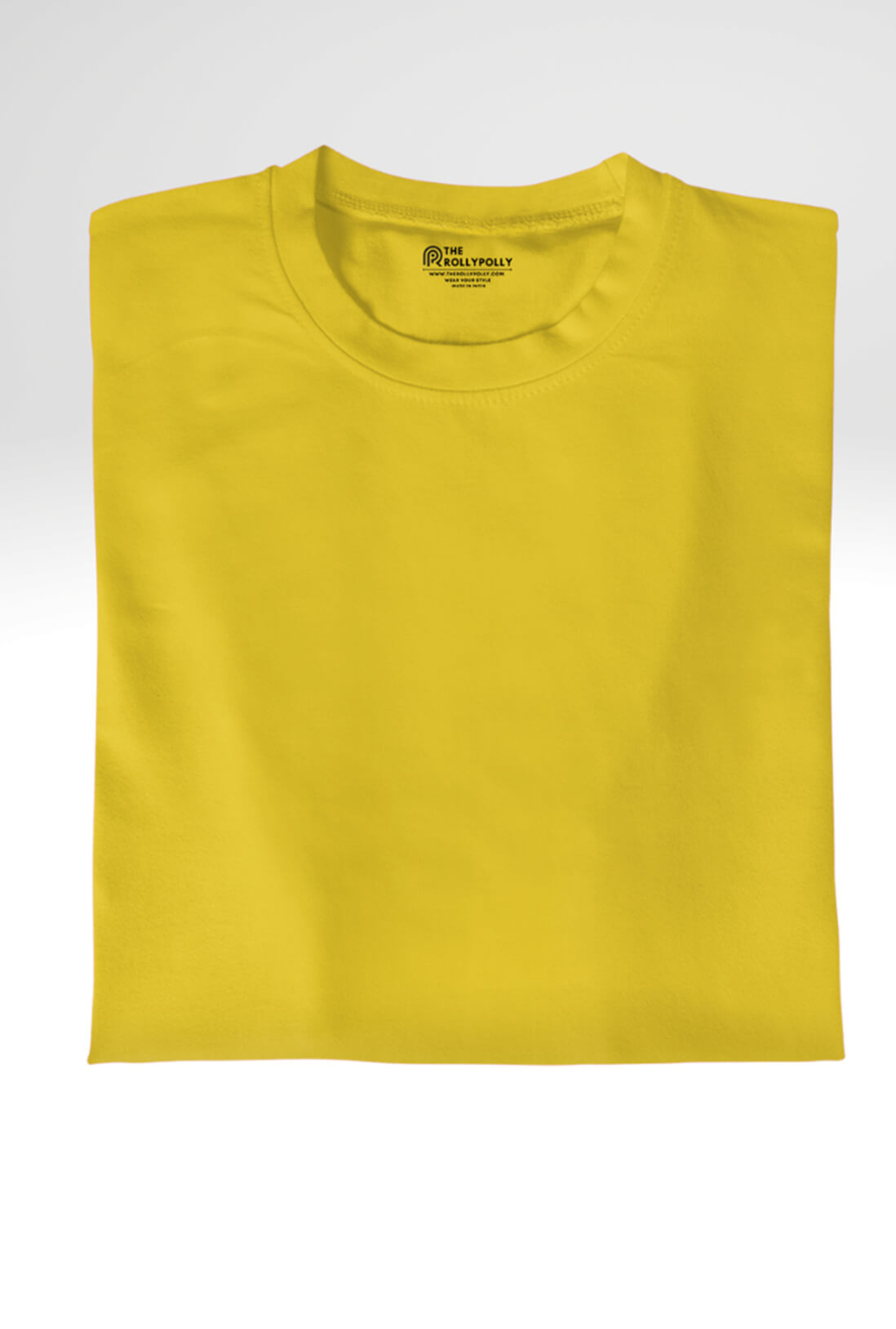 Men's Cheerful Yellow Cotton T-Shirt