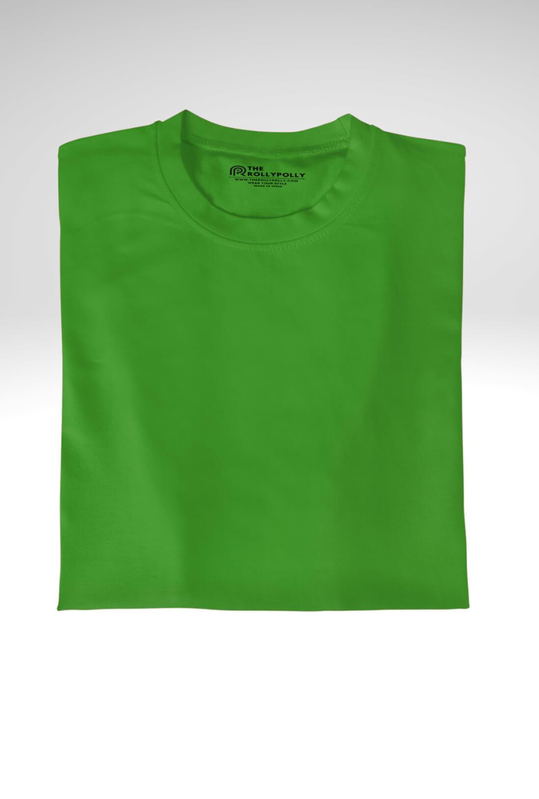 Men's Parrot Green Cotton T-Shirt