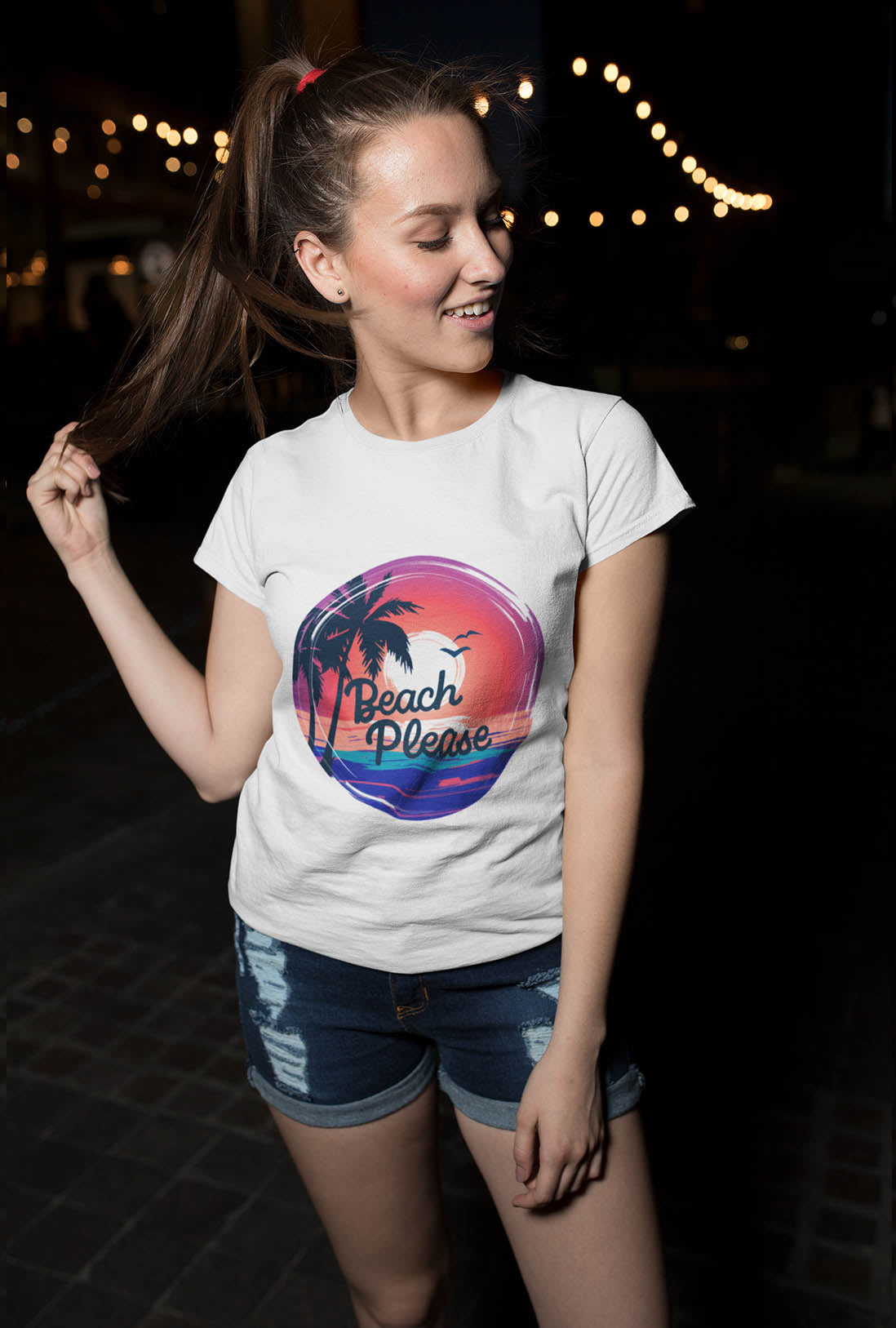 Beach Women's Cotton T-Shirts