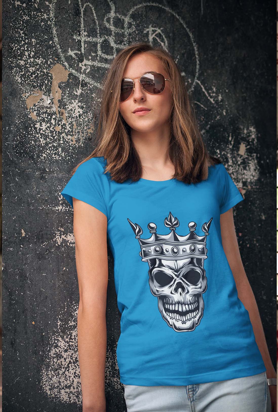Skull Women's Cotton T-Shirts