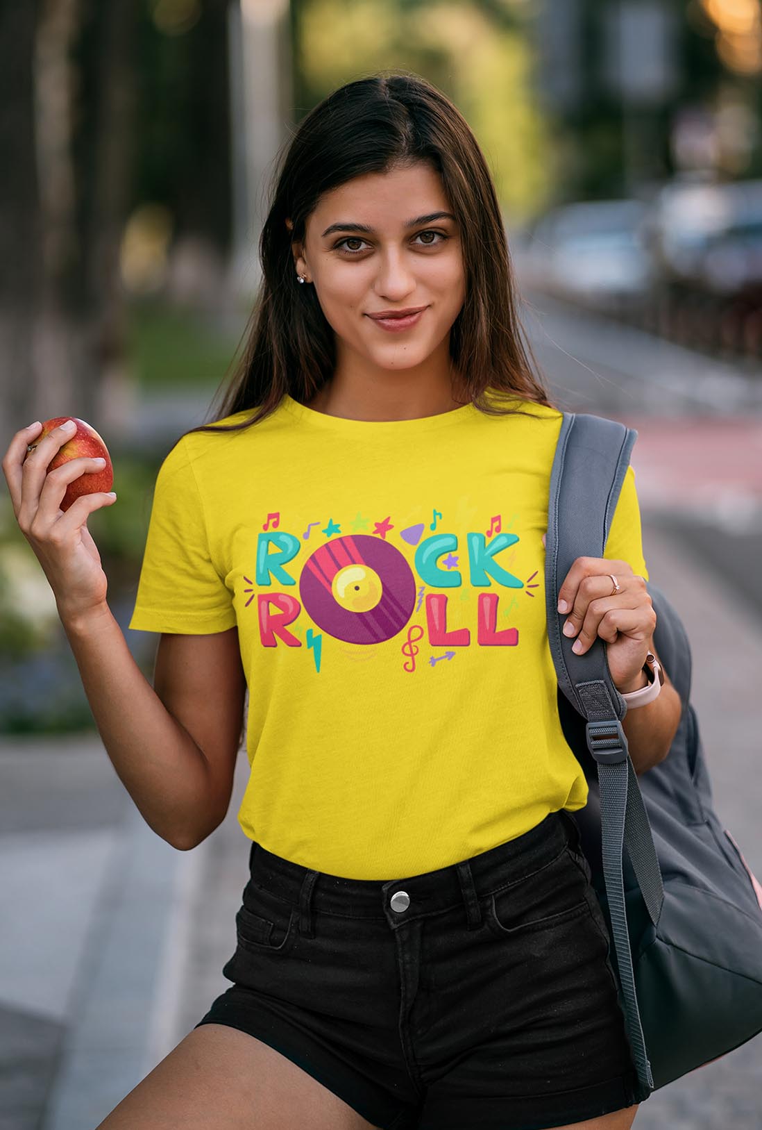 Rock Roll Women's Cotton T-Shirt