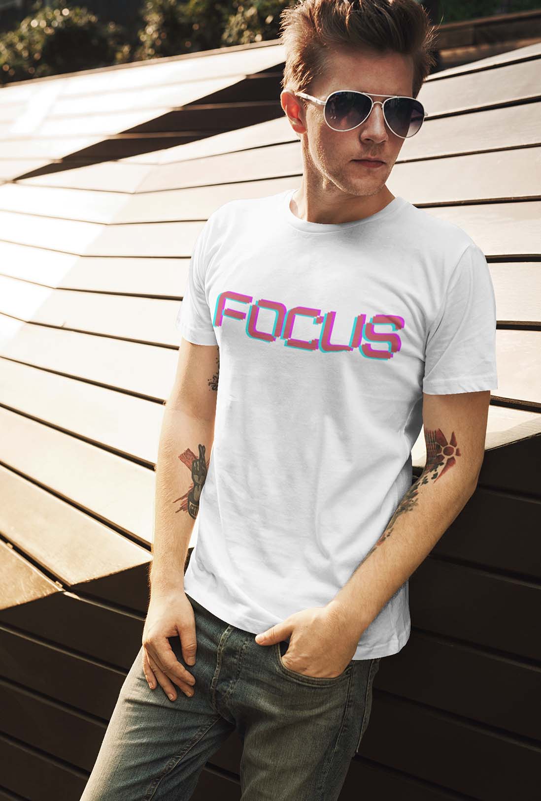 Focus Men's Cotton T-Shirt