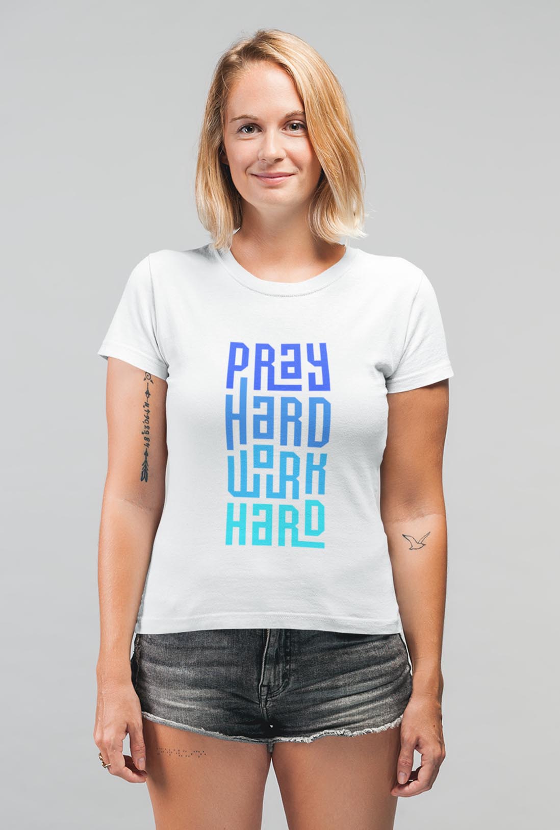 Pray Hard Women's Cotton T-Shirt