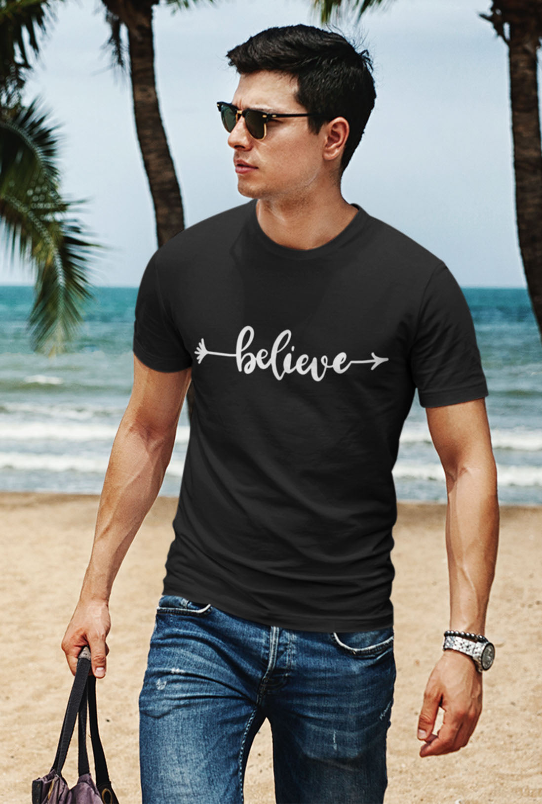 Believe Men's Cotton T-Shirt