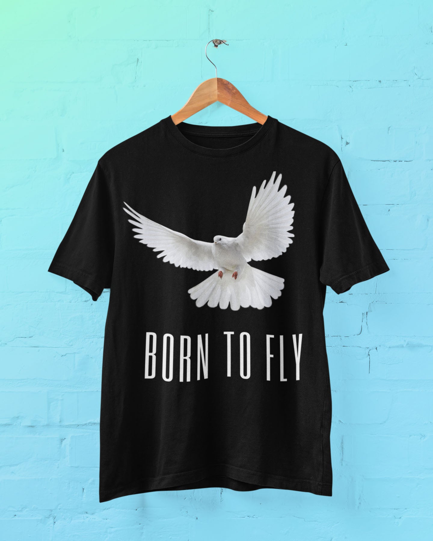 Born To Fly Men's Cotton T-Shirt