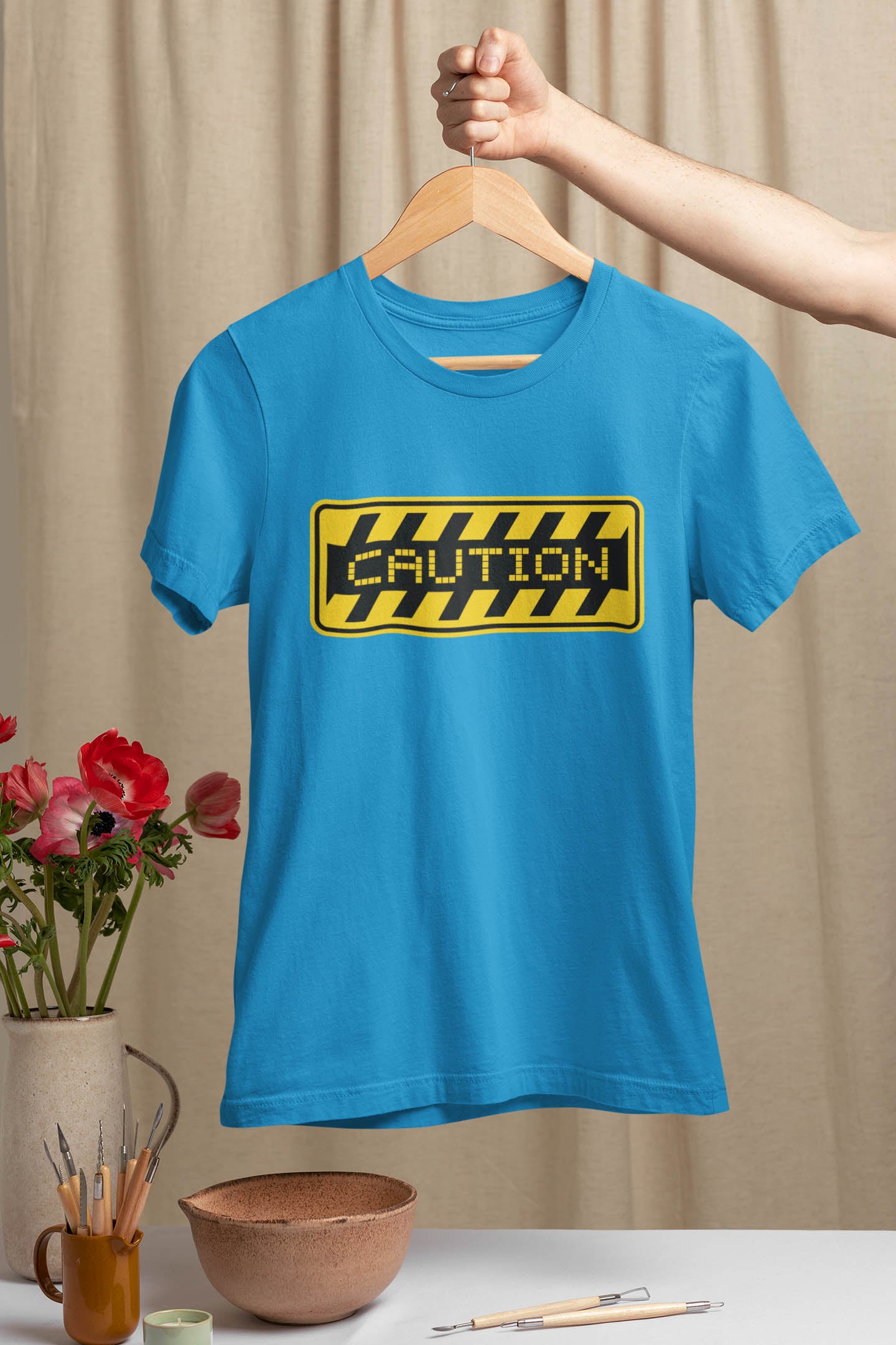 Caution Women's Cotton T-Shirt