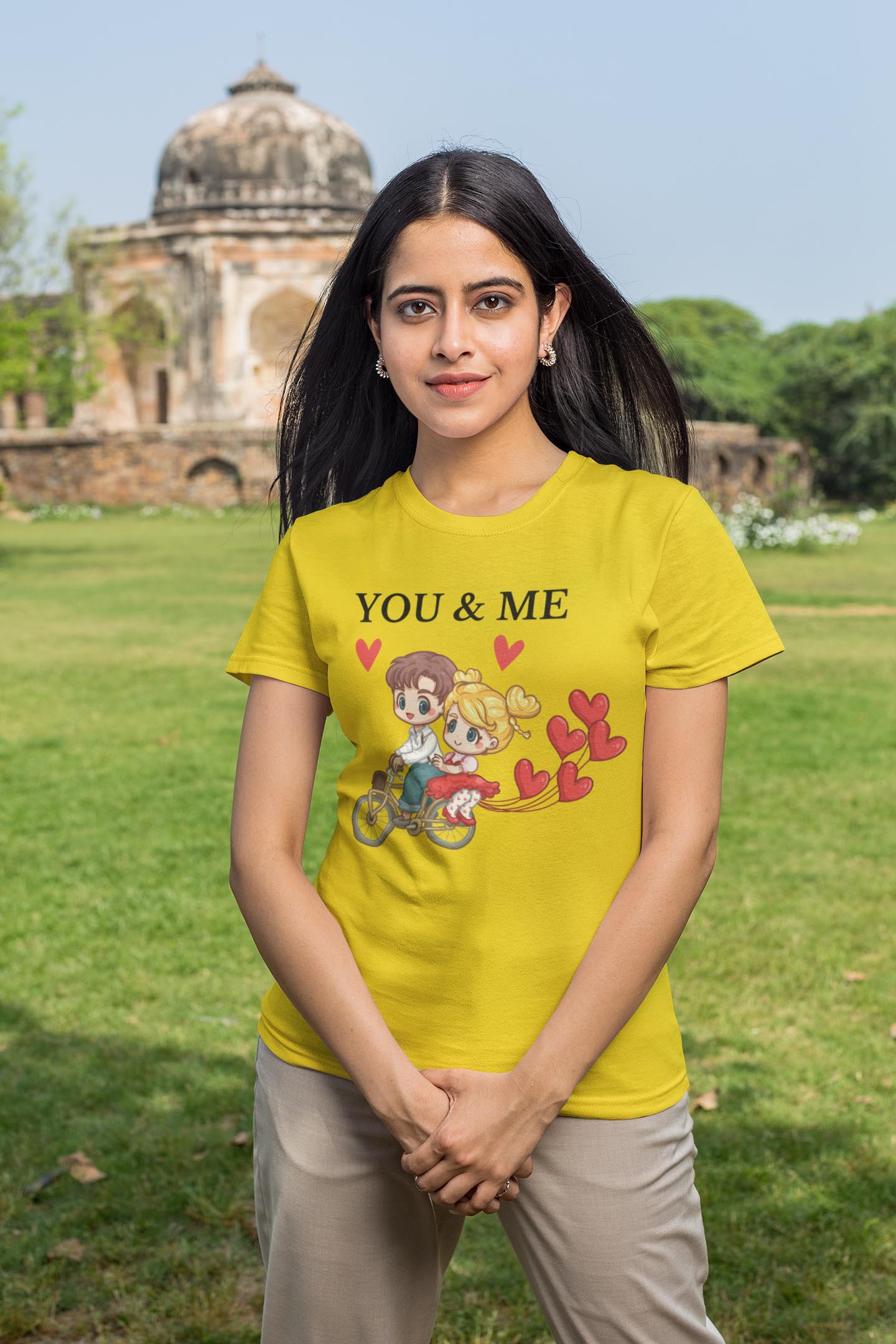 You And Me Women's Cotton T-Shirt