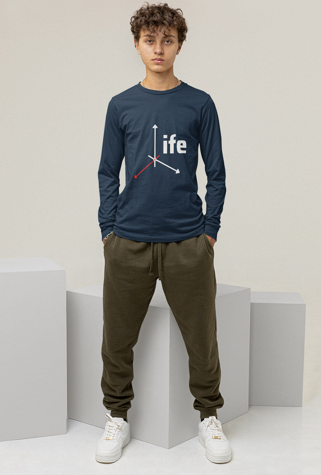 Life Men's Full Sleeve T-Shirts