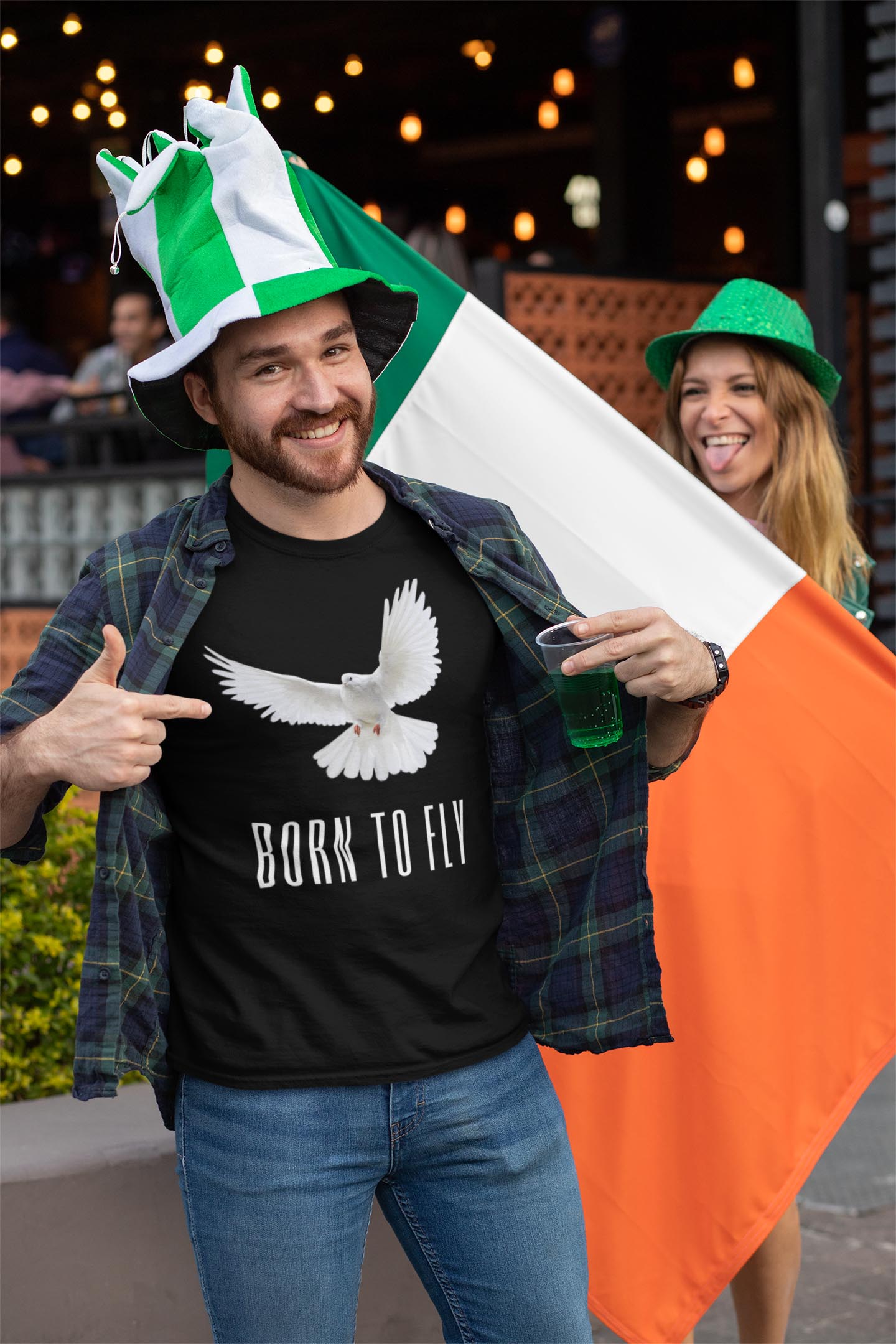 Born To Fly Men's Cotton T-Shirt