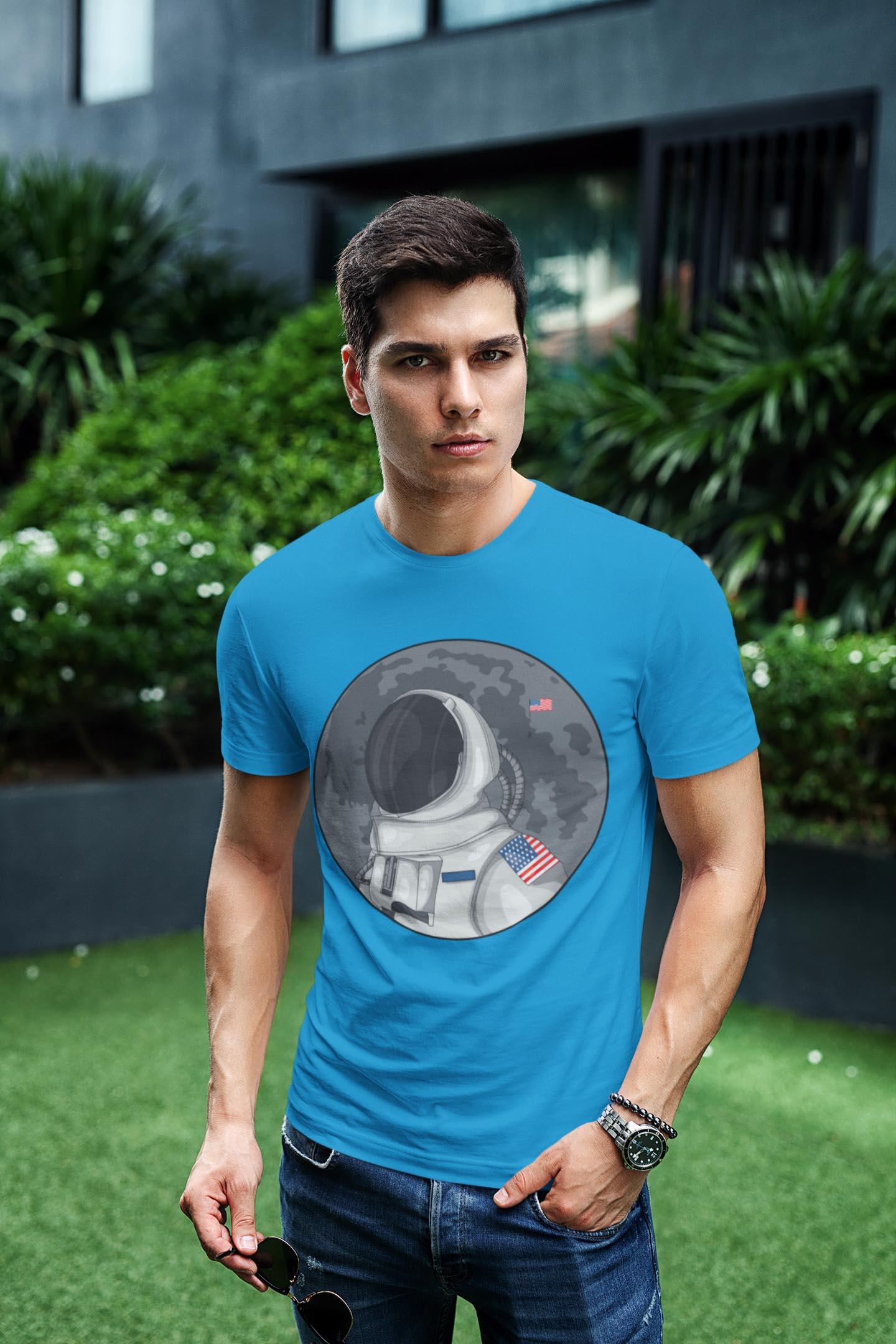 The Astronaut Men's Cotton T-Shirt