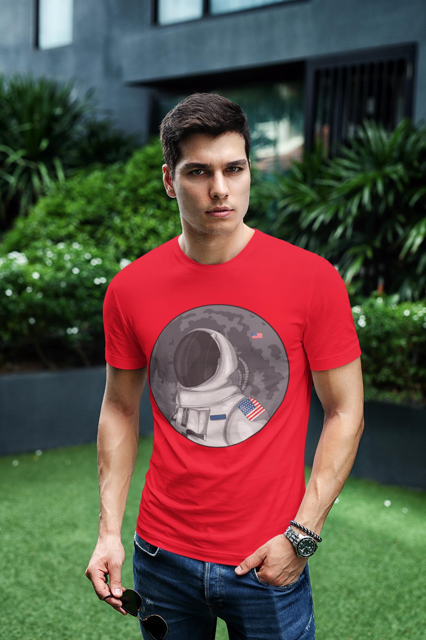 The Astronaut Men's Cotton T-Shirt