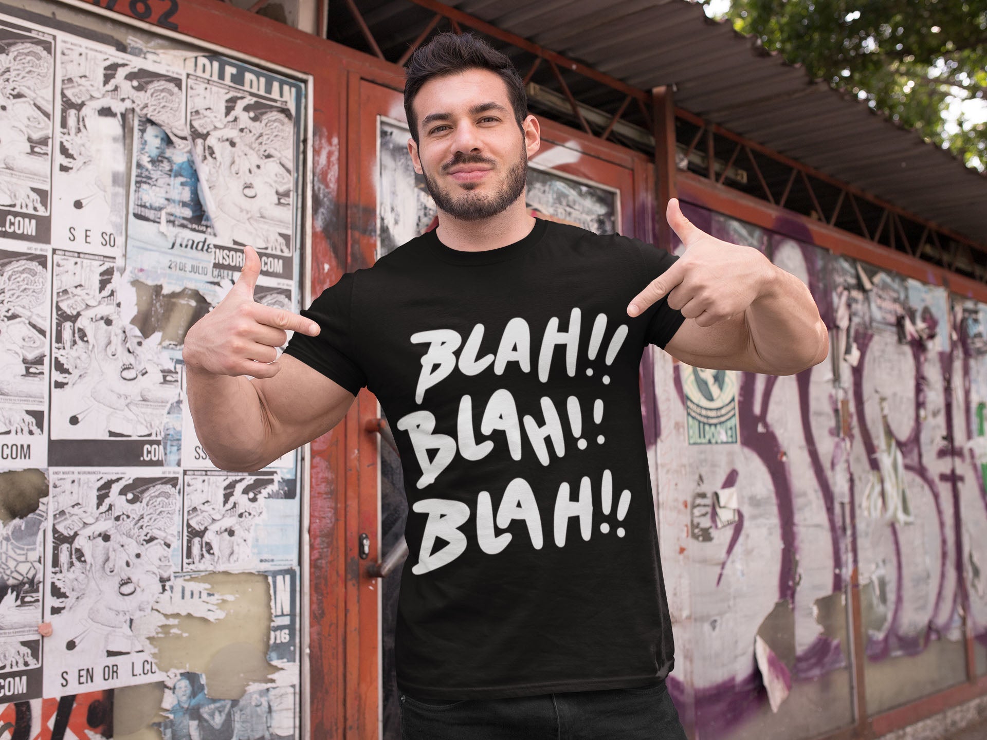 Blah Blah Blah Men's Cotton T-Shirt