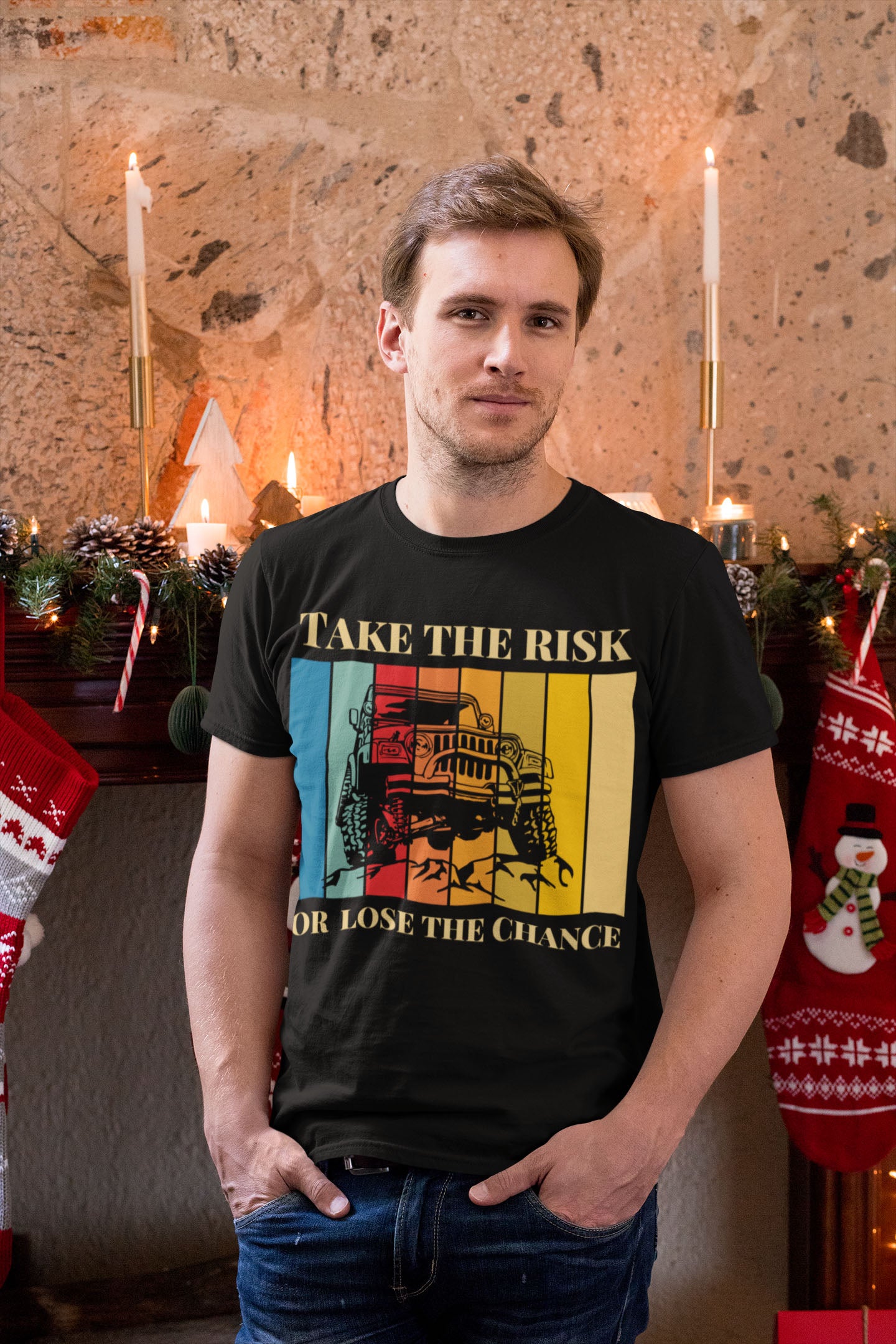 Take The Risk Men's Cotton T-Shirt