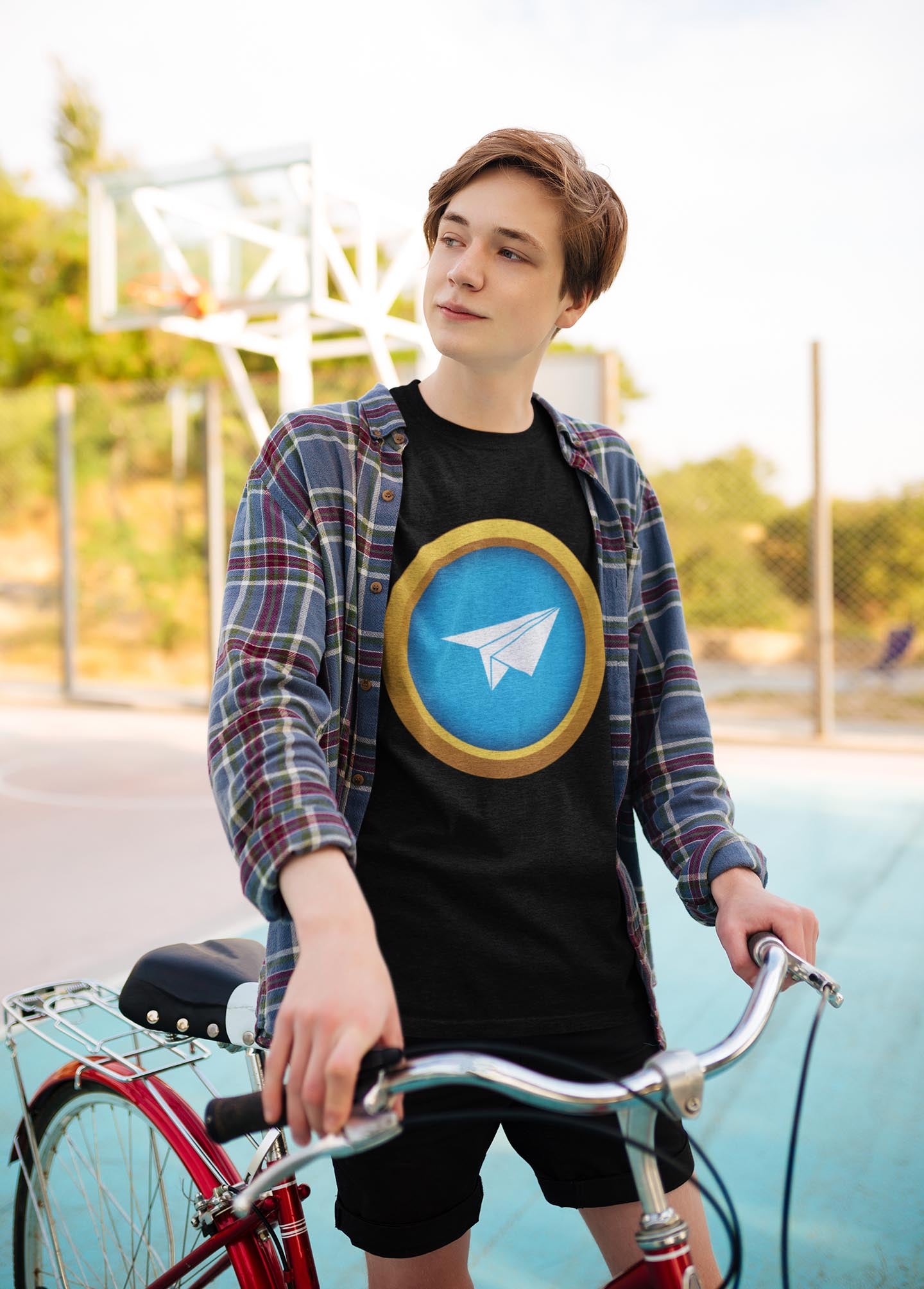Paper Plane Men's Cotton T-Shirt