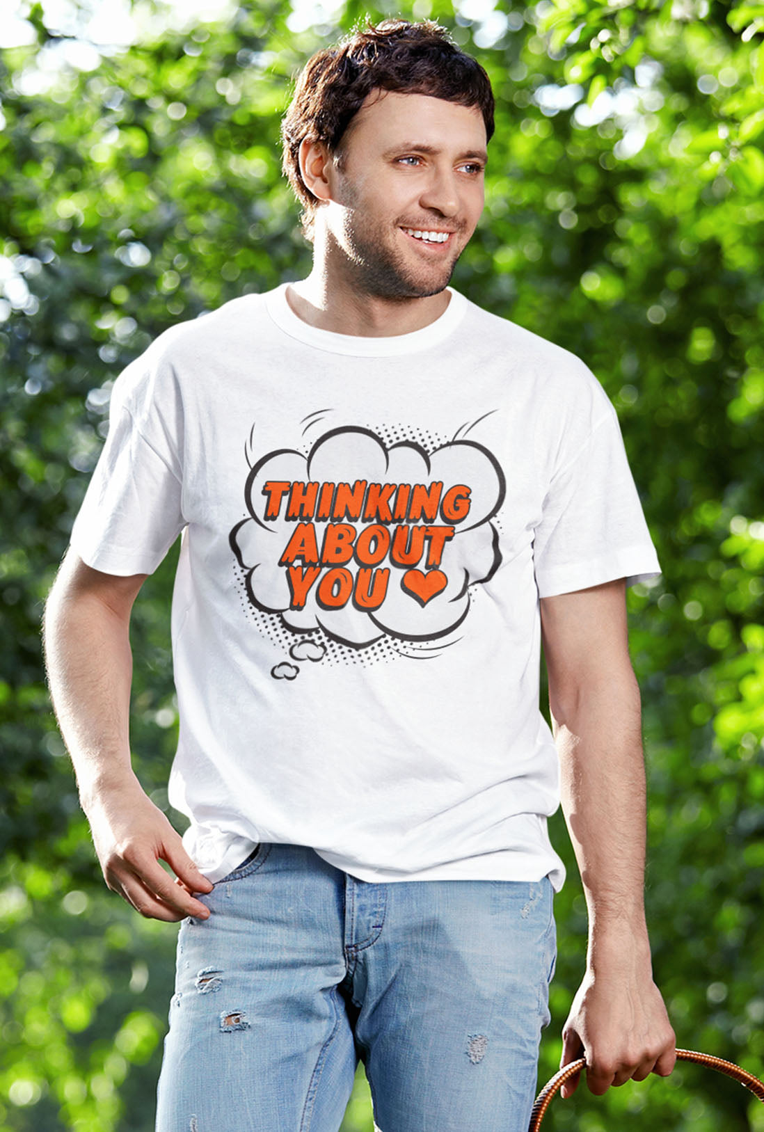 Thinking About You Men's Cotton T-Shirt