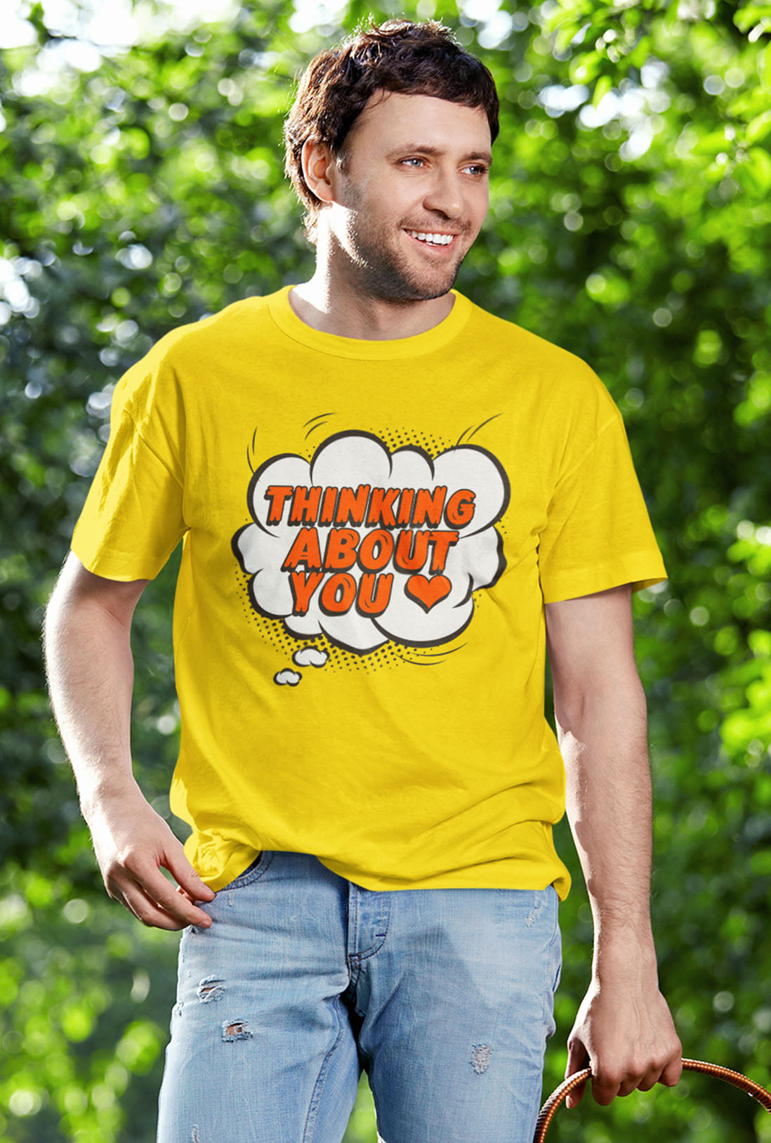 Thinking About You Men's Cotton T-Shirt