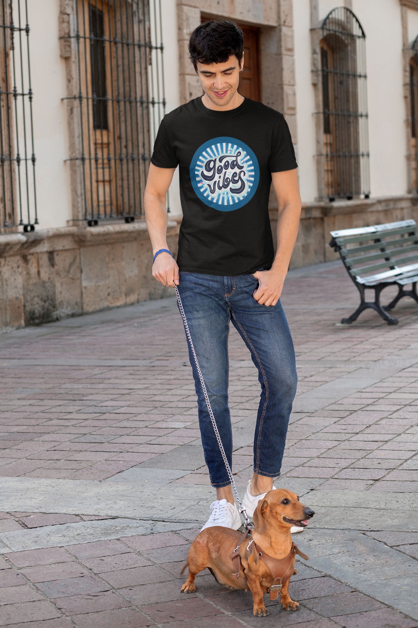 Good Vibes Men's Cotton T-Shirt