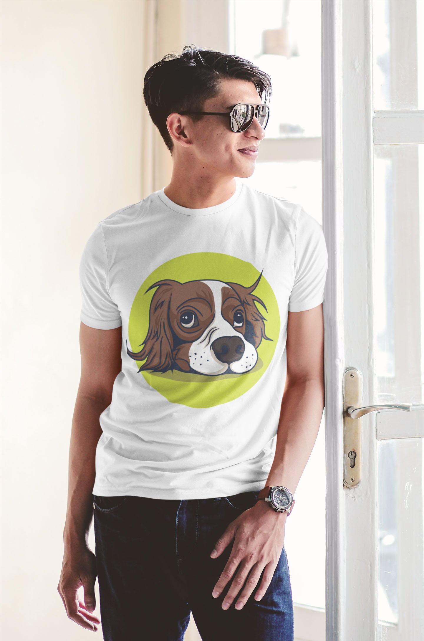 Lazy Dog Men's Cotton T-Shirt